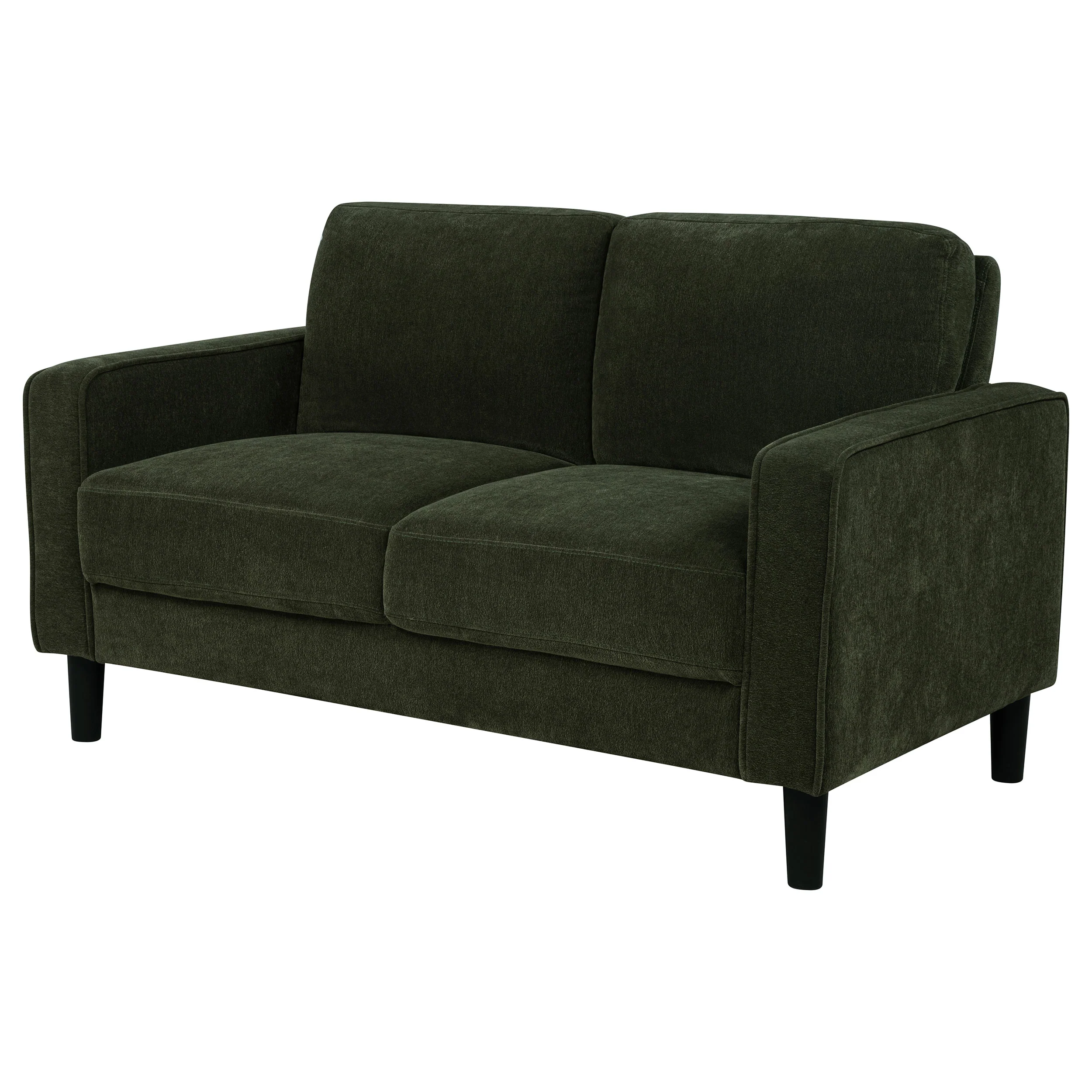 Ruth Fabric Upholstered Track Arm Loveseat, Matcha Green - Image 5