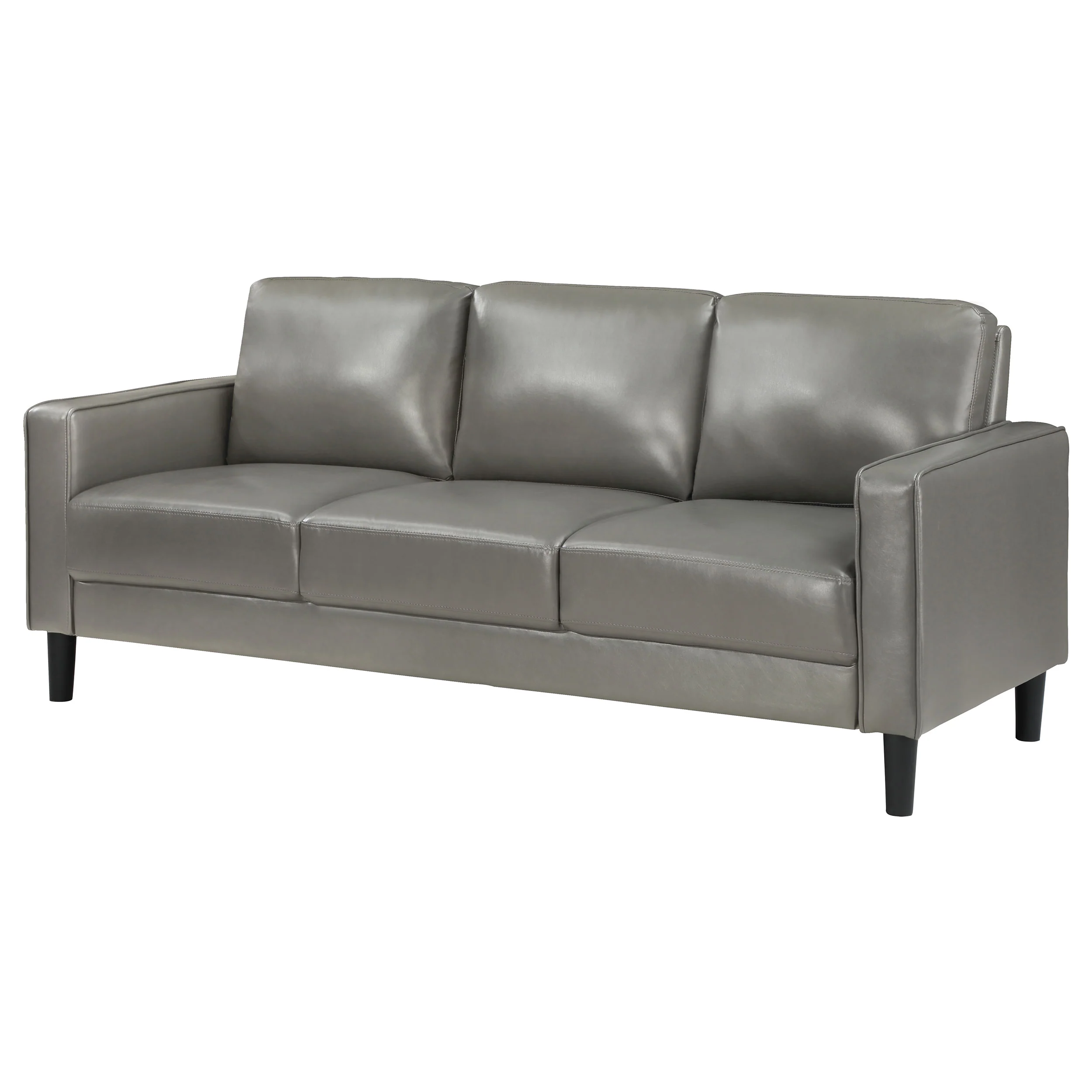 Ruth Upholstered Track Arm Sofa in Grey - Image 3