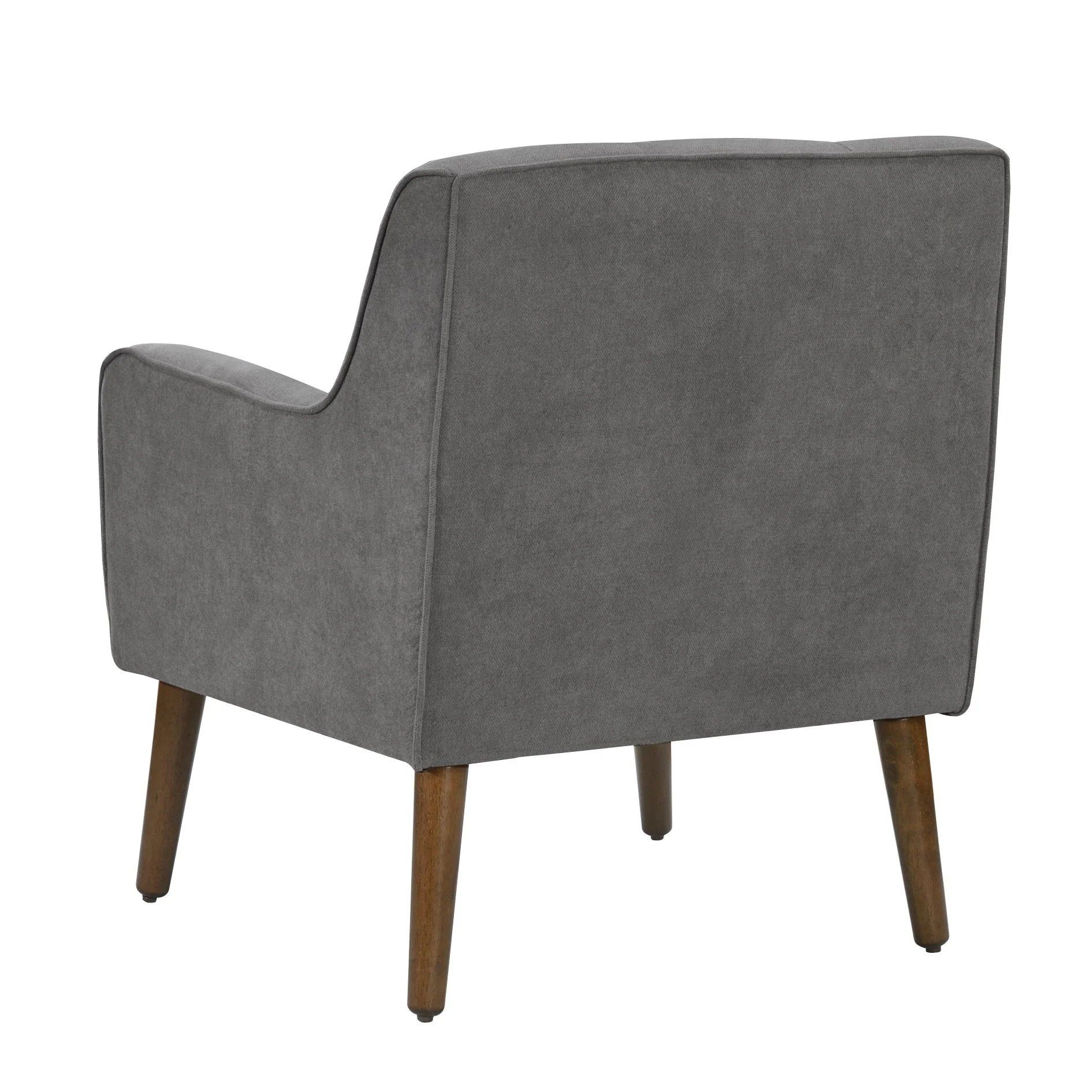 Ryder - Mid Century Modern Woven Fabric Tufted Armchair - Image 4