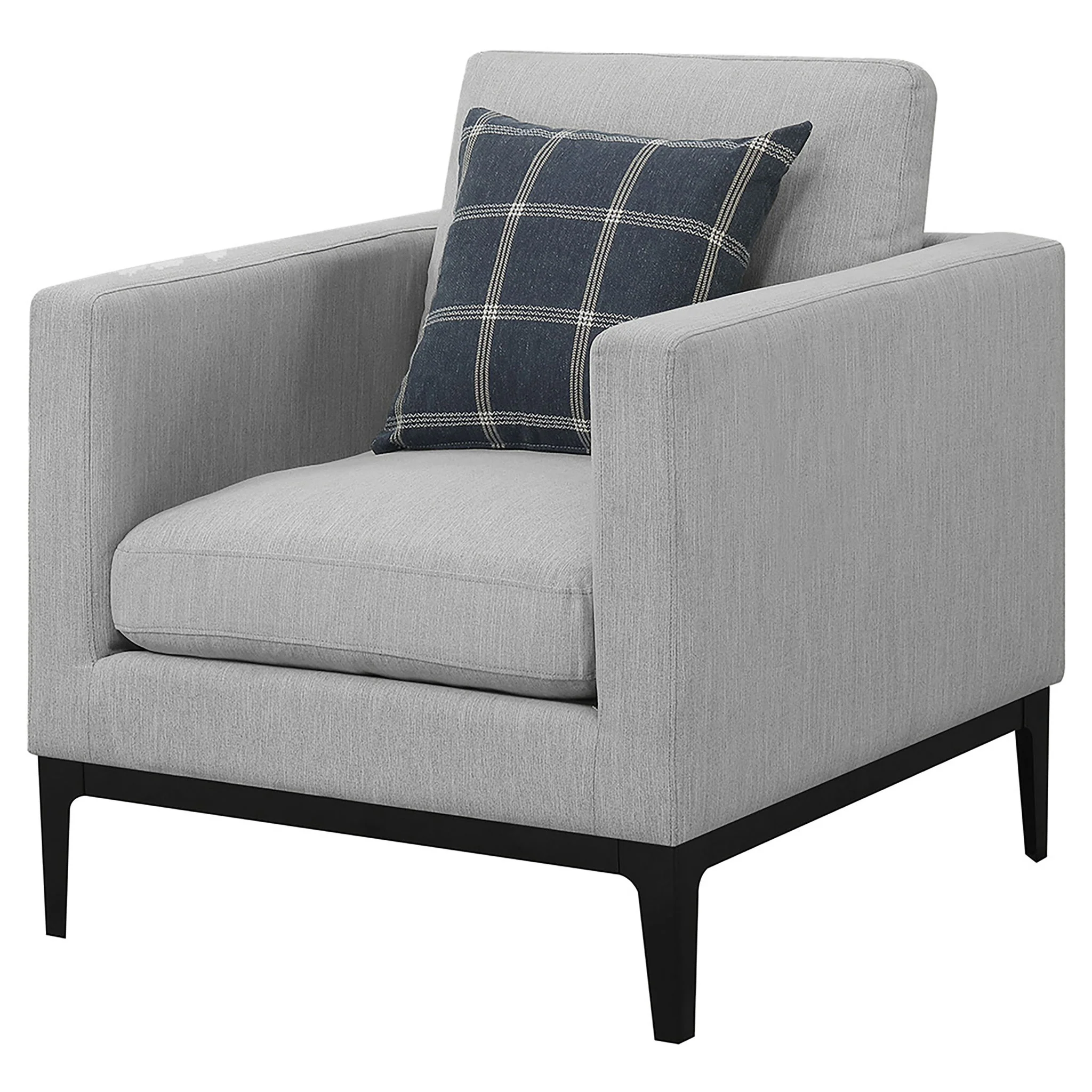 Saba - Upholstered Chair With Reversible Cushions - Gray - Image 8