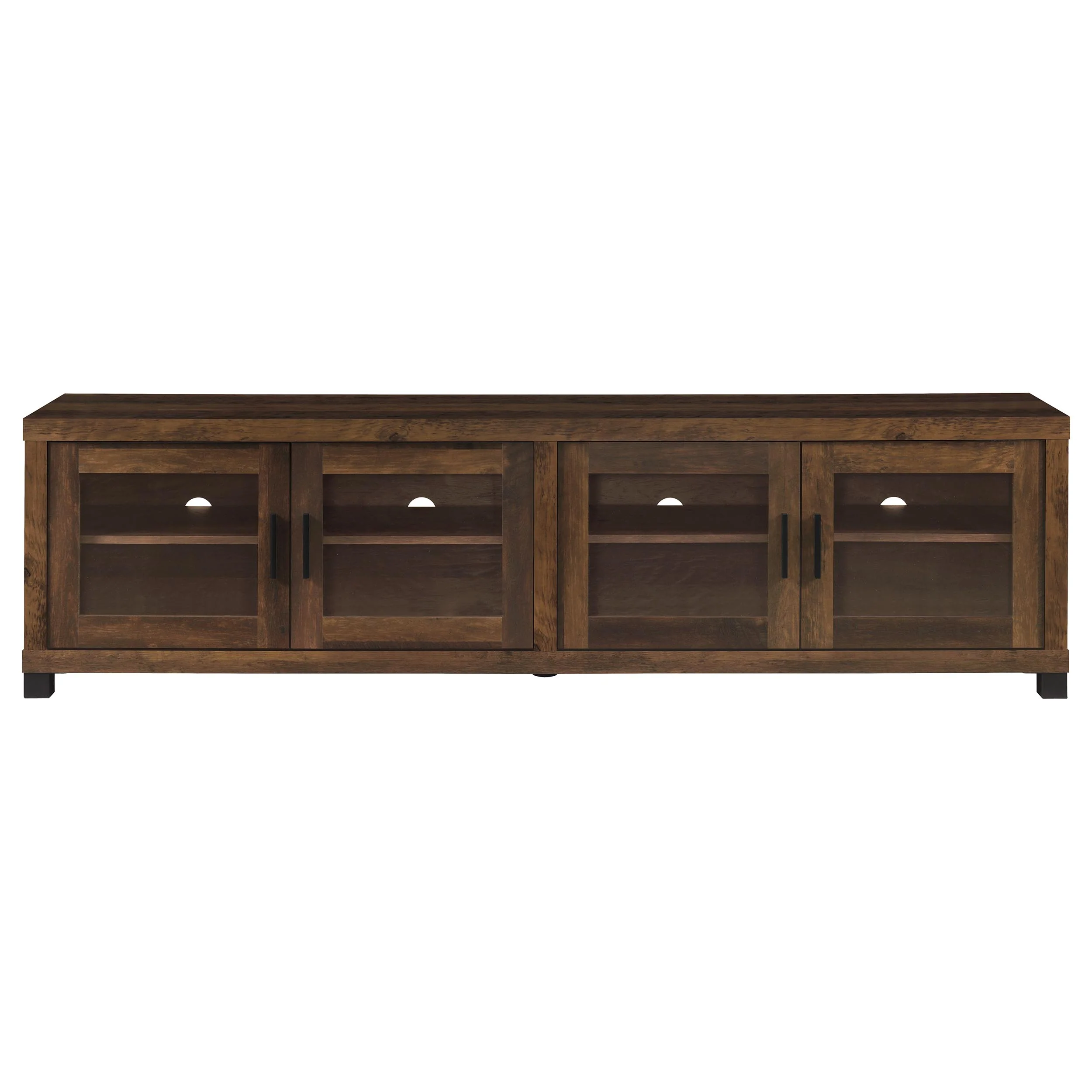 Sachin 3-Piece 79-Inch TV Entertainment Center Dark Pine - Image 13