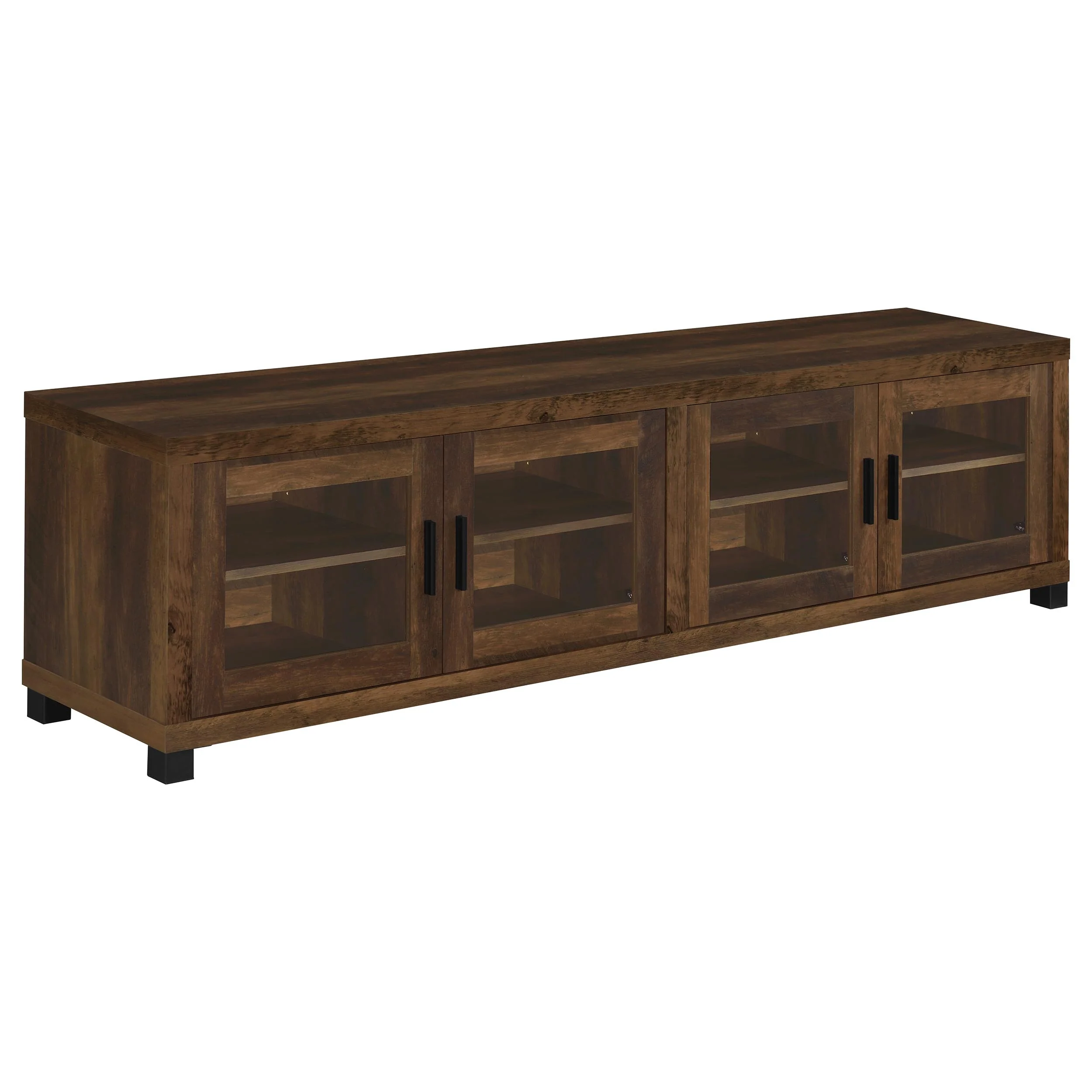 Sachin 3-Piece 79-Inch TV Entertainment Center Dark Pine - Image 9