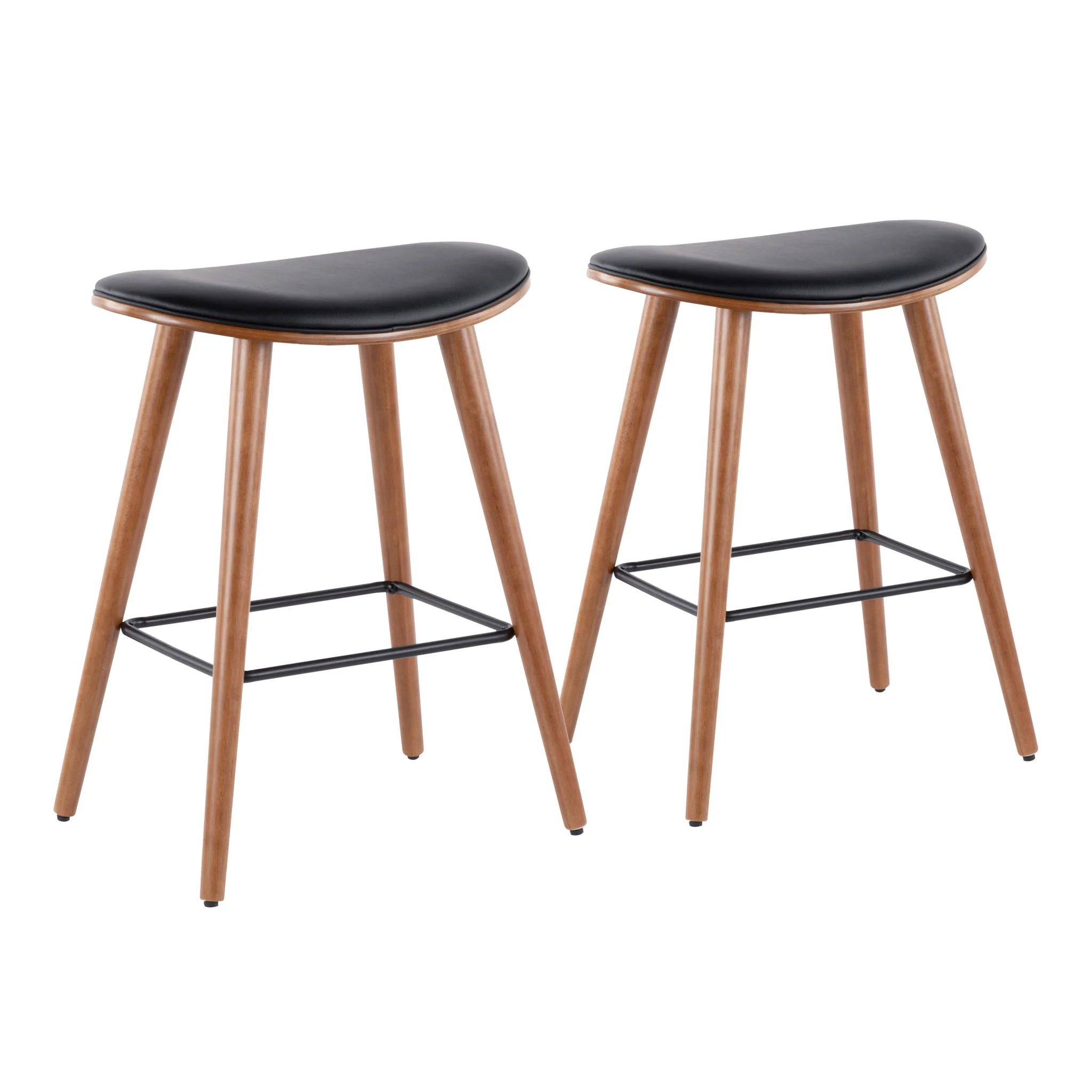 Saddle - Contemporary Counter Stool (Set of 2) - Image 2