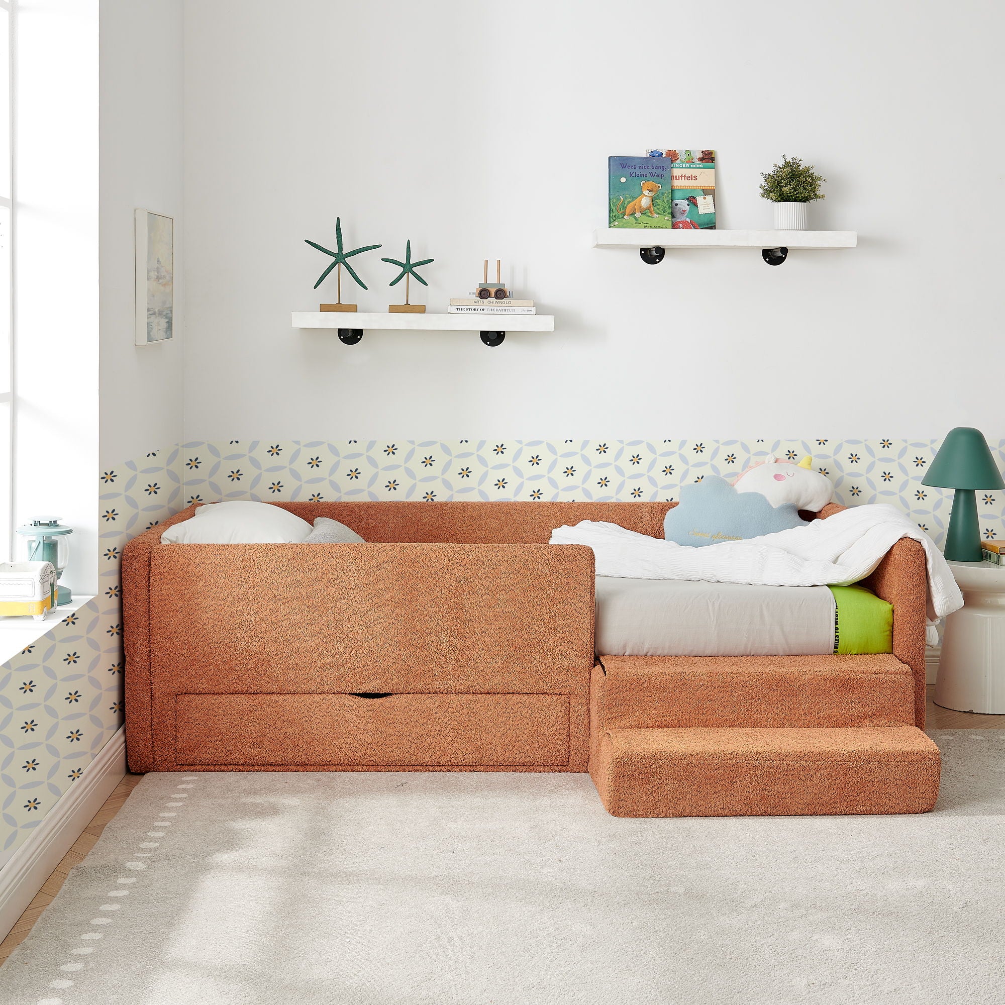 Safe Kids Bed With Guardrails And Storage - Image 12