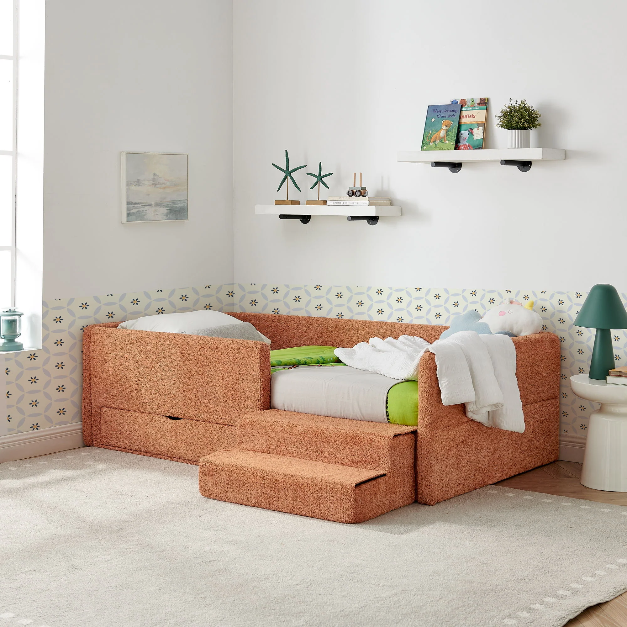 Safe Kids Bed With Guardrails And Storage - Image 21