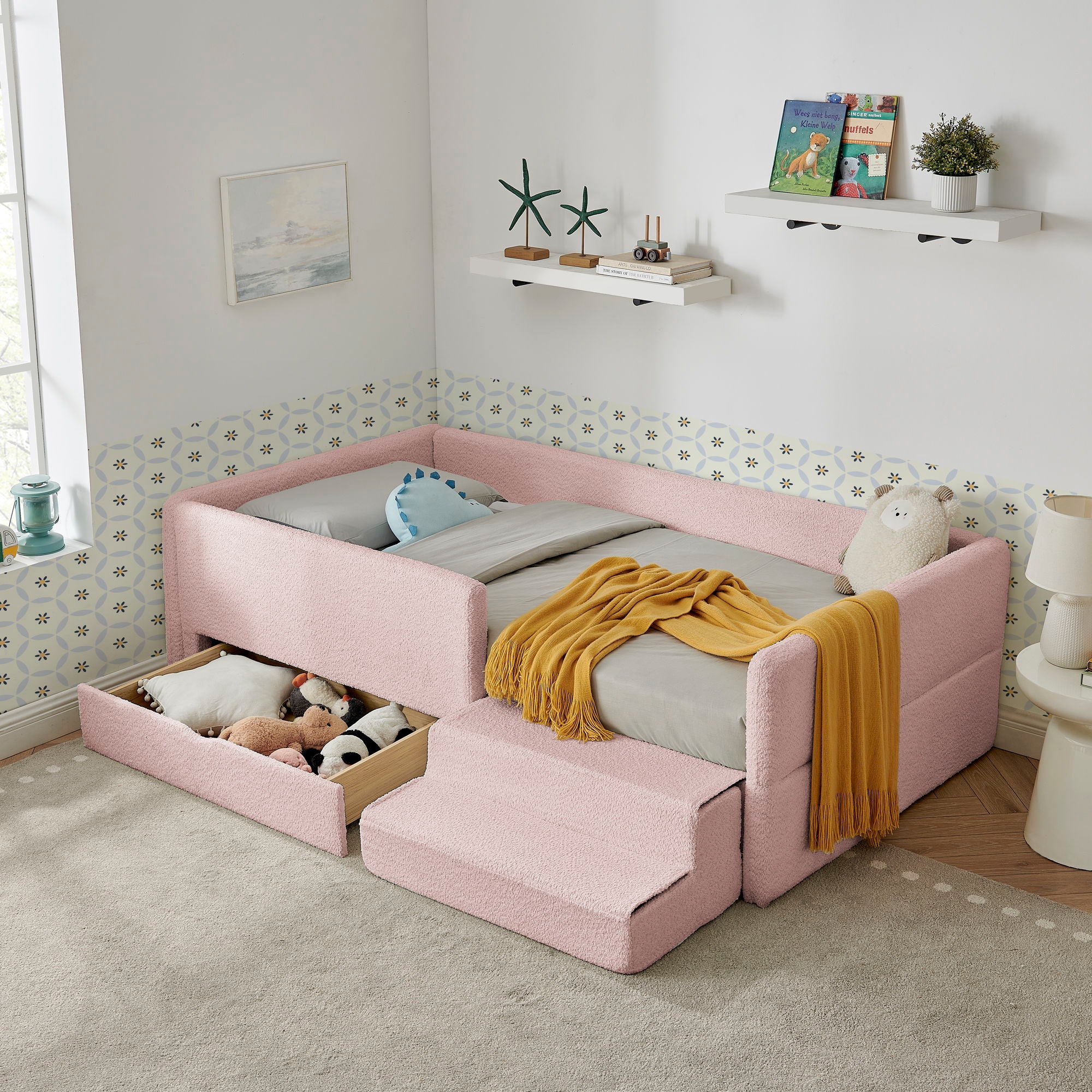 Safe Kids Bed With Guardrails And Storage - Image 23