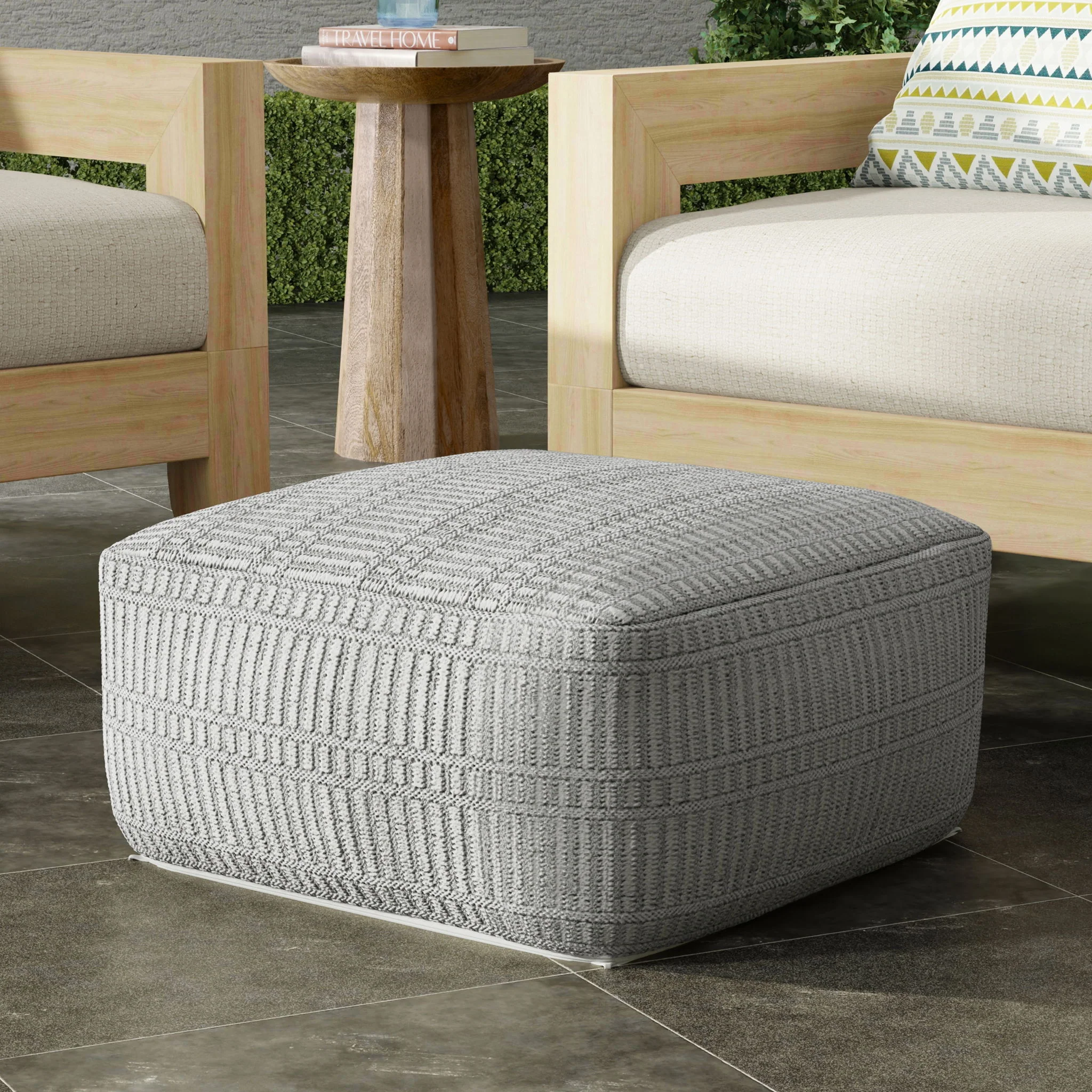 Safford - Square Outdoor / Indoor Pouf - Image 16