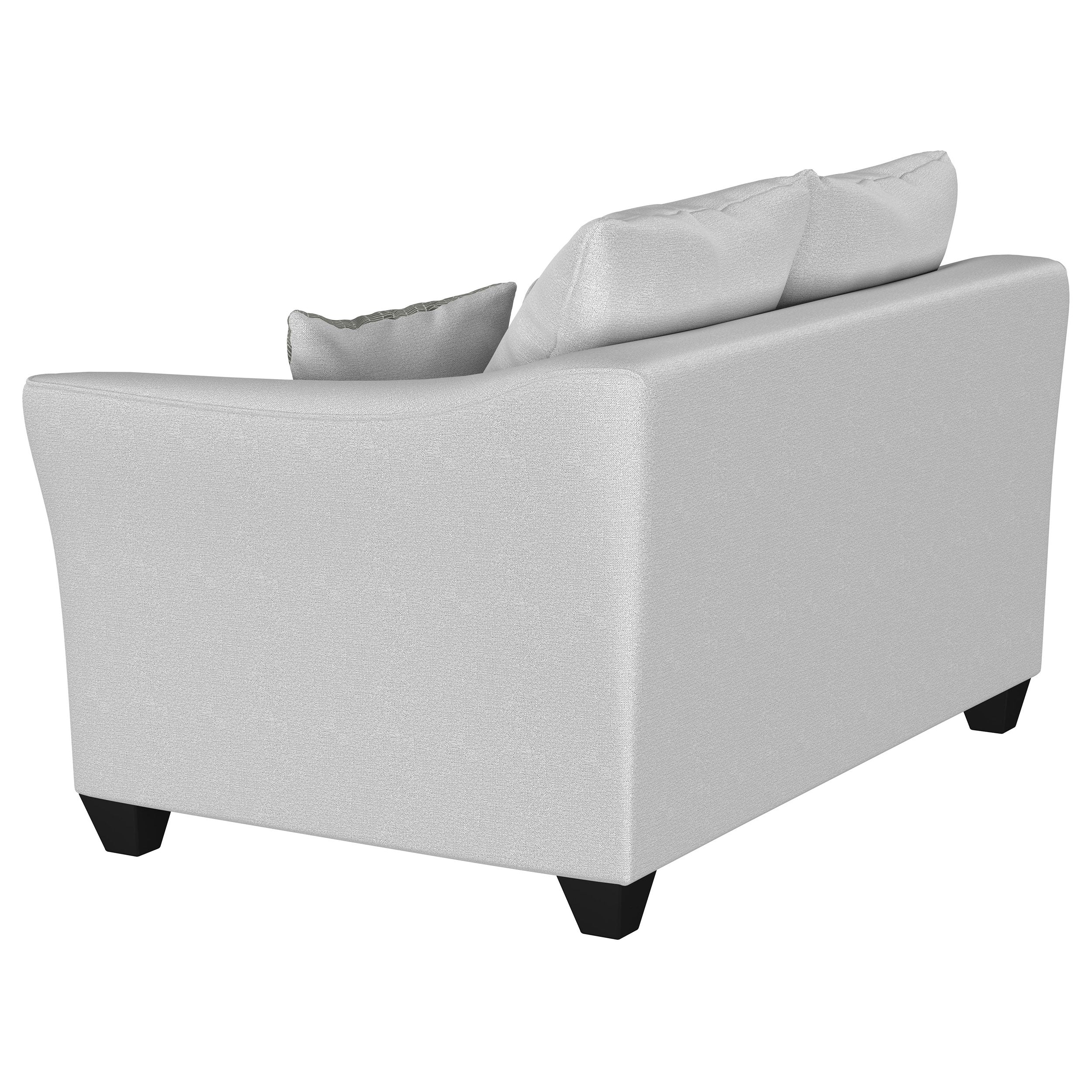 Salizar Upholstered Flared Arm Loveseat in Sand - Image 6