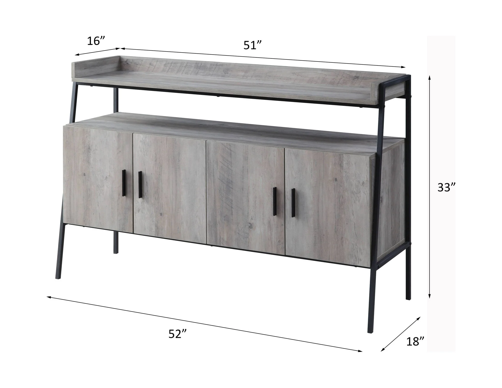 Samiya - TV Stand - Gray - Image 3
