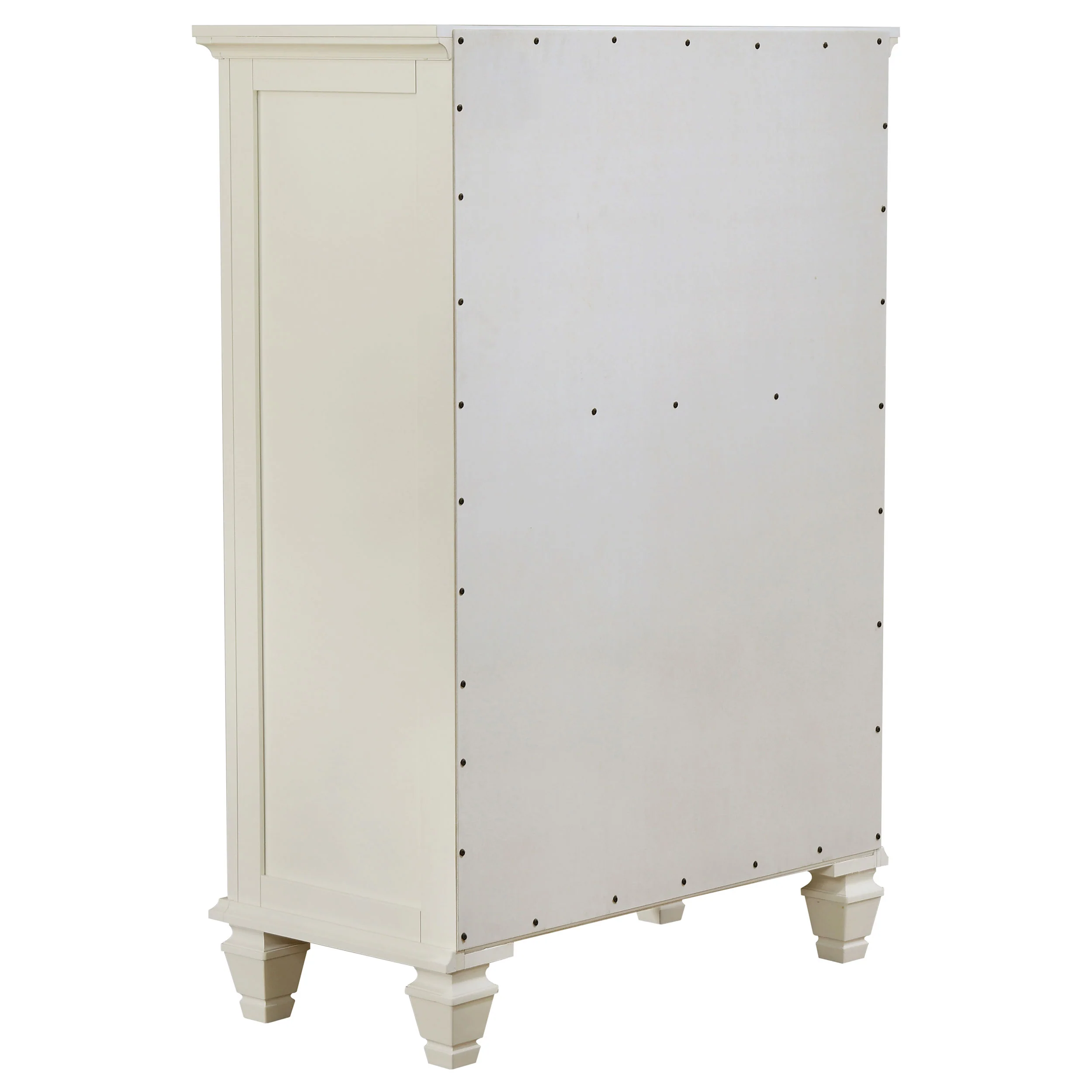 Sandy Beach 5-Drawer Bedroom Chest in Cream White - Image 7