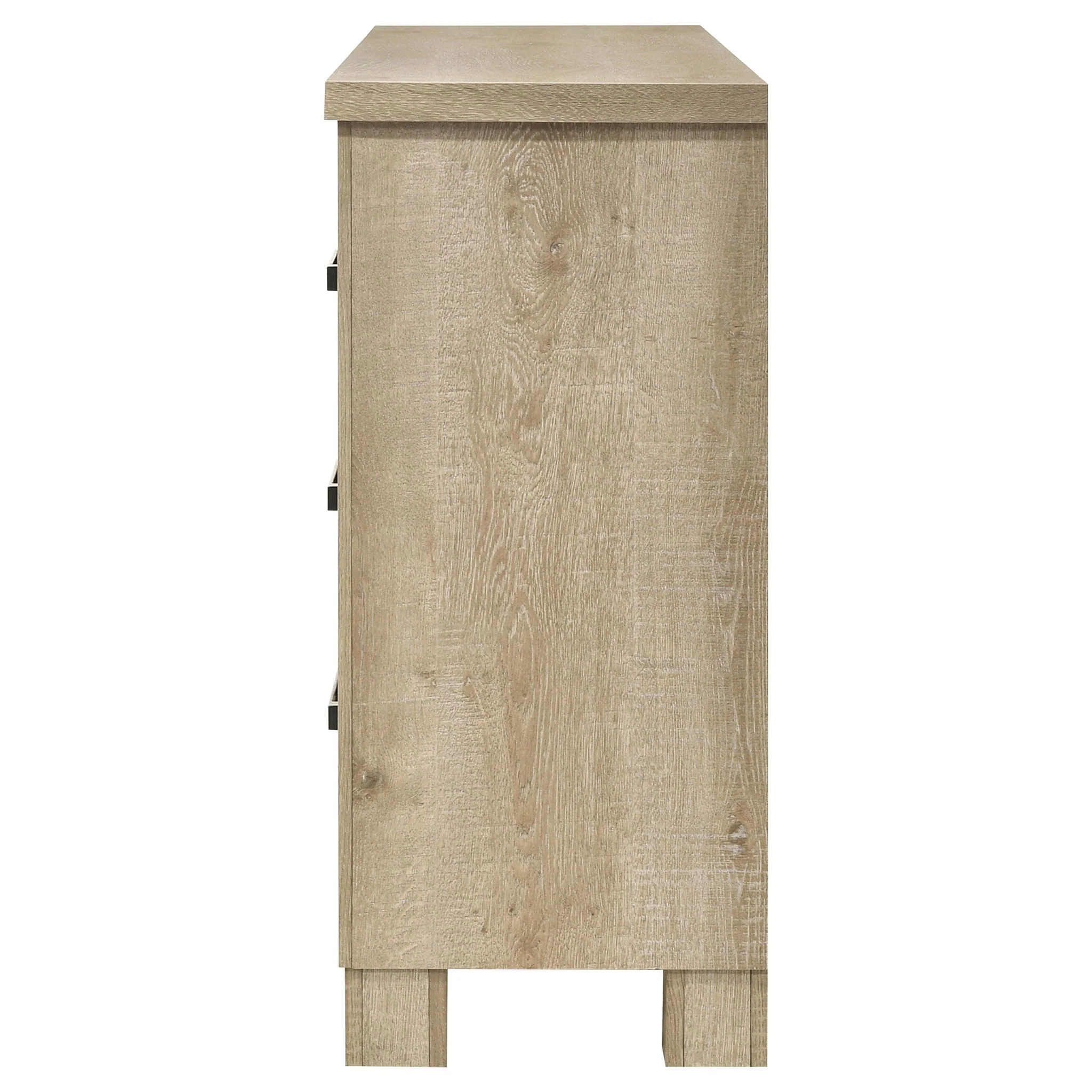 Sansome - 6 Drawer Bedroom Dresser With Pulls - Oak - Image 2