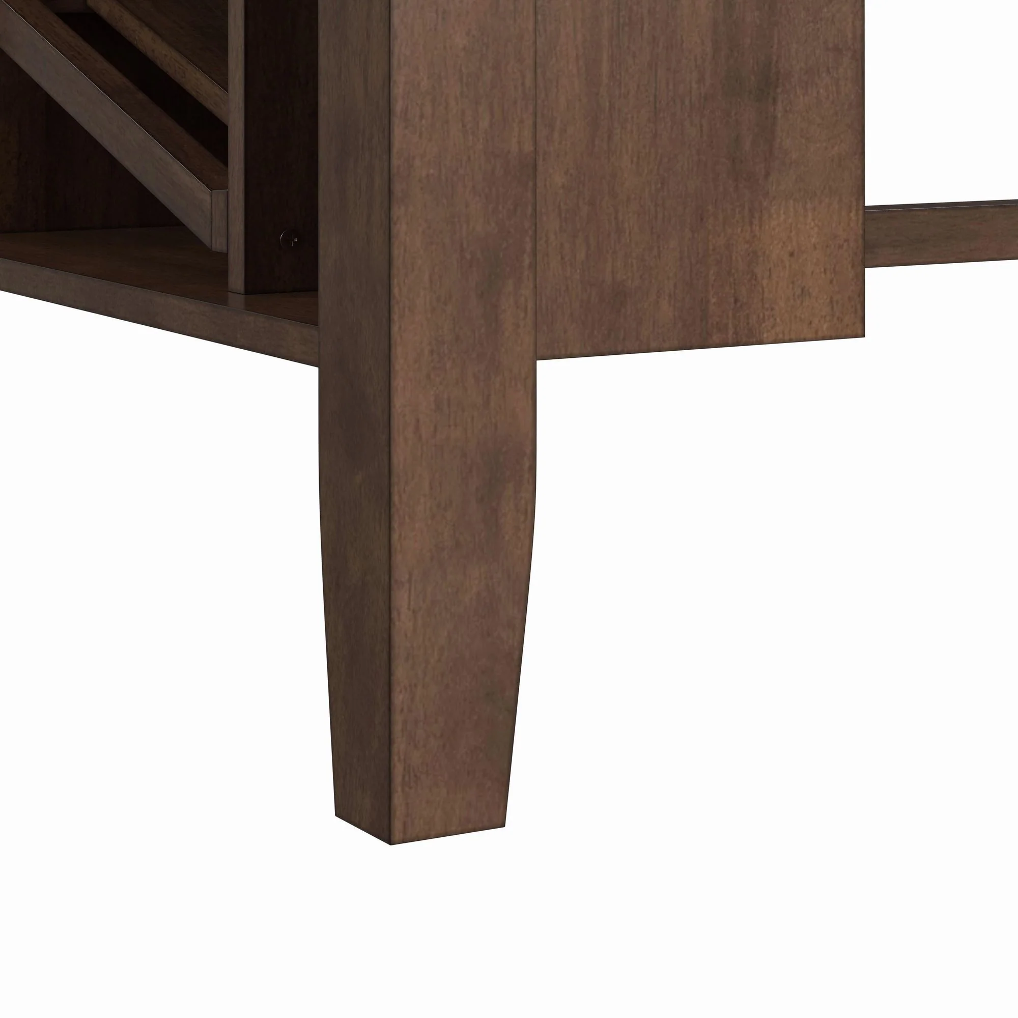 Santa Barbara - Kitchen Island & 2 Counter Stools With Fabric - Walnut / Dark Gray - Image 3