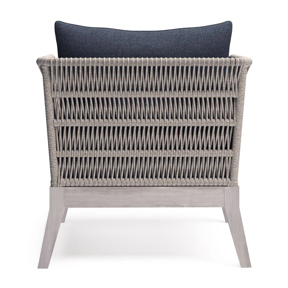 Santiago - Outdoor Conversation Chair - Slate Gray - Image 7