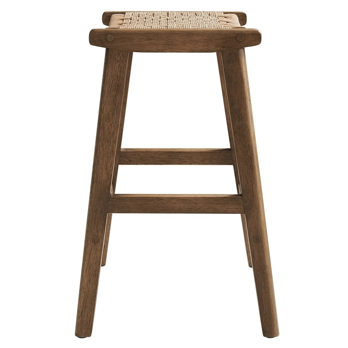 Saoirse Woven Rope Wood Counter Stool Set of 2 - Image 23