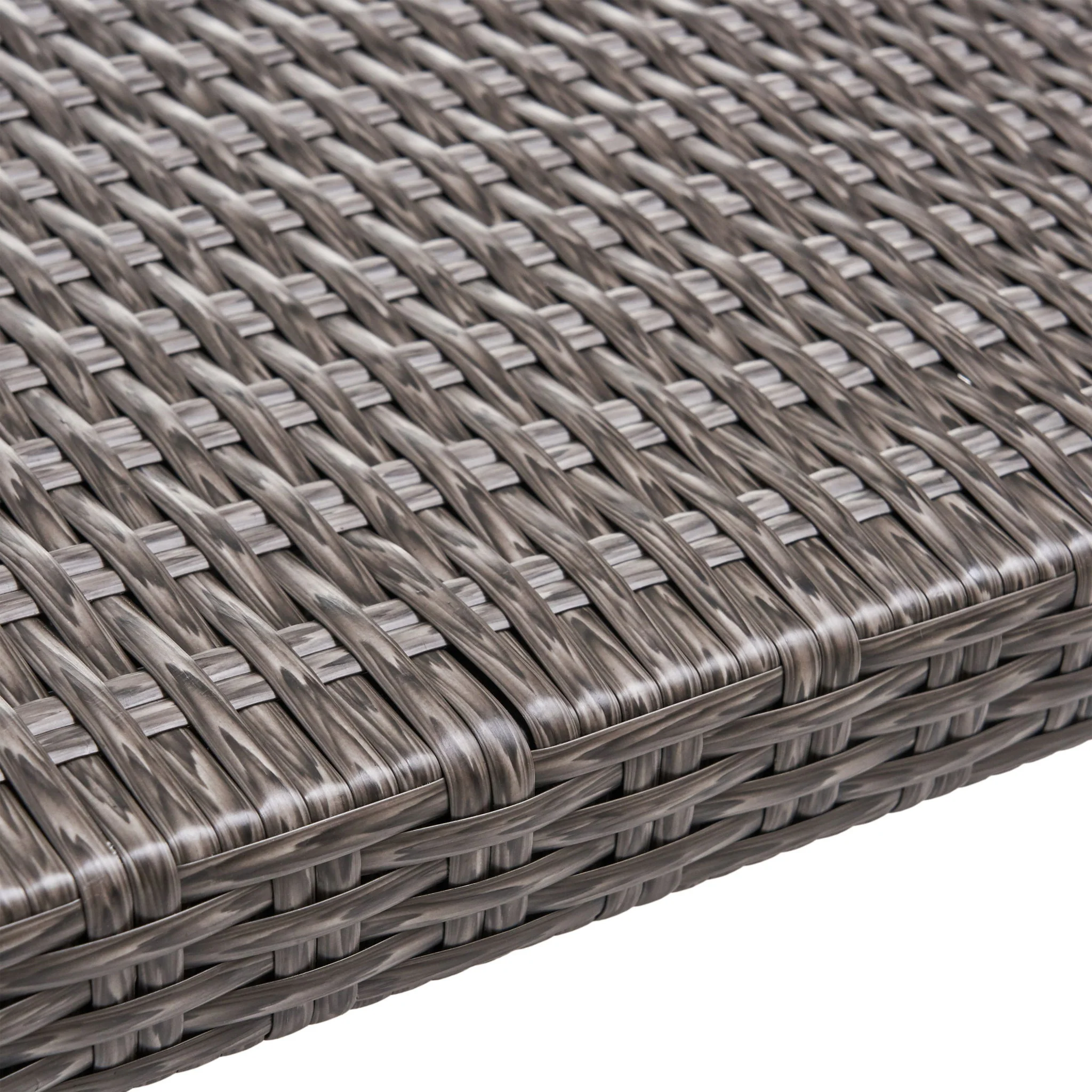 Savannah - Outdoor Wicker And Ottoman - Gray - Image 5