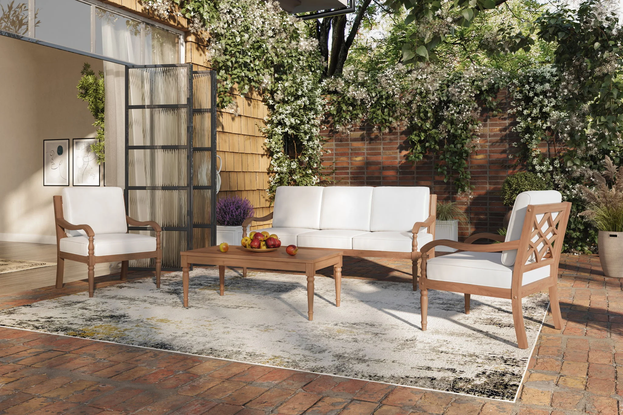 Savannah - Sofa - White Linen - Image 4