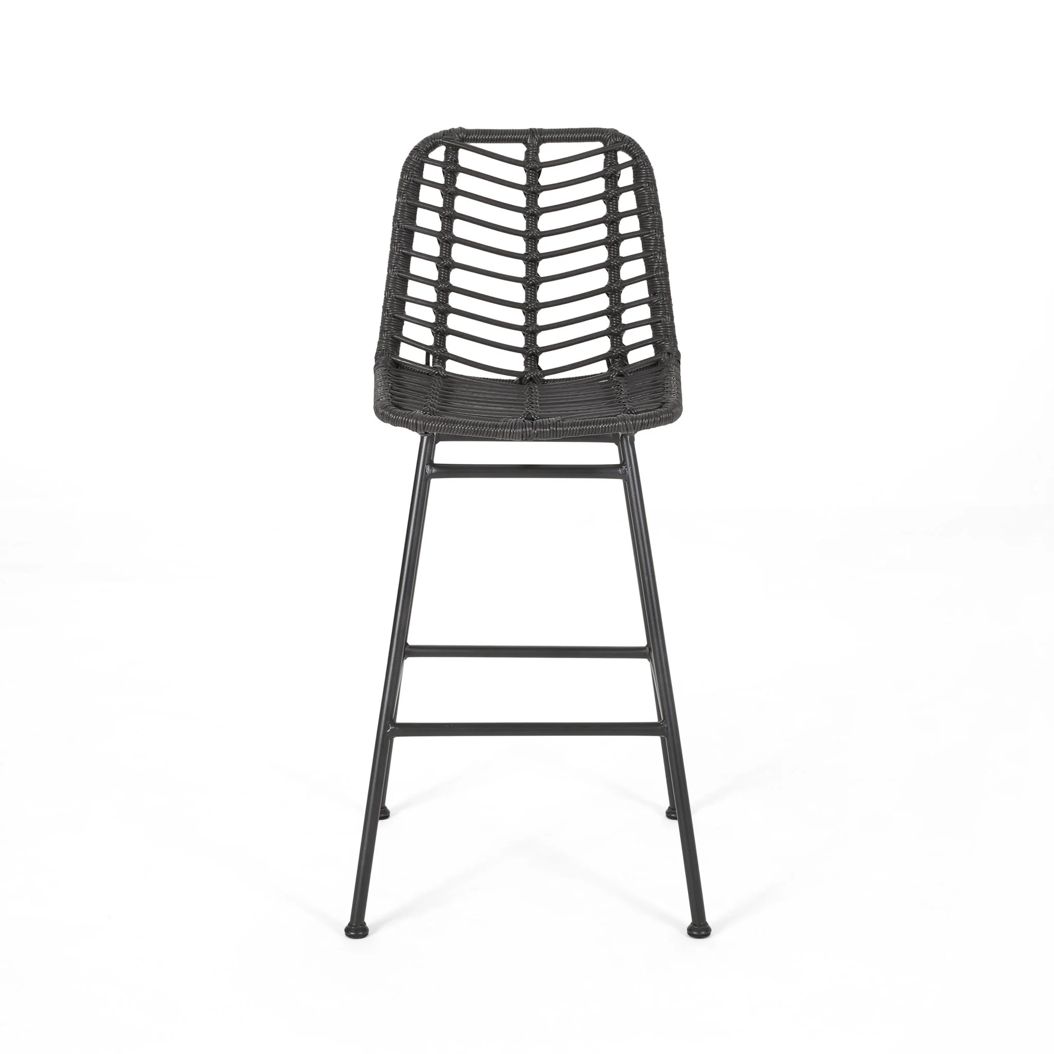 Sawtelle - Outdoor Wicker Barstools (Set of 2) - Image 12