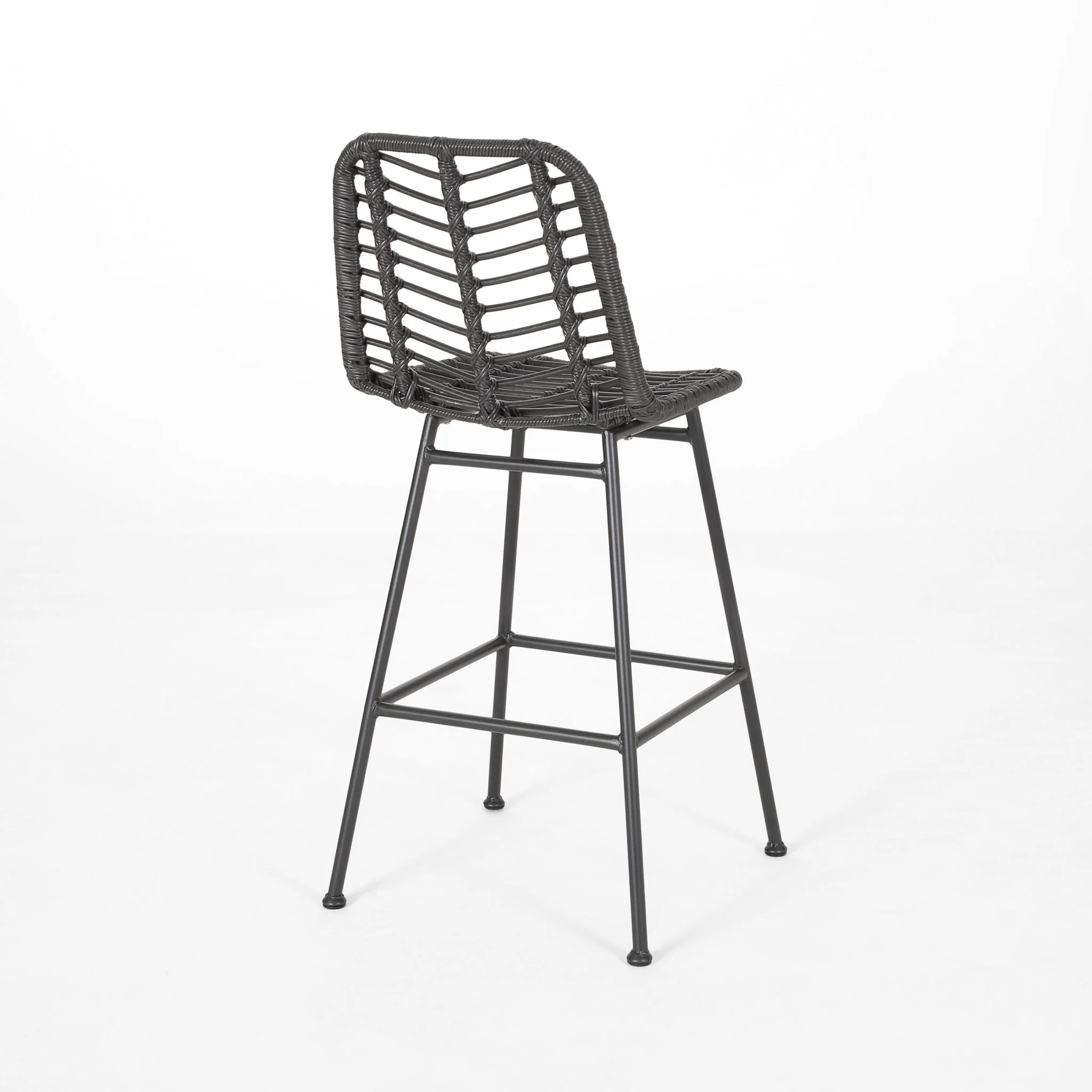 Sawtelle - Outdoor Wicker Barstools (Set of 2) - Image 13