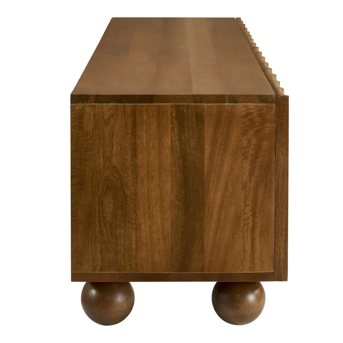 Scalloped Wood TV Stand 71 Inch - Image 3