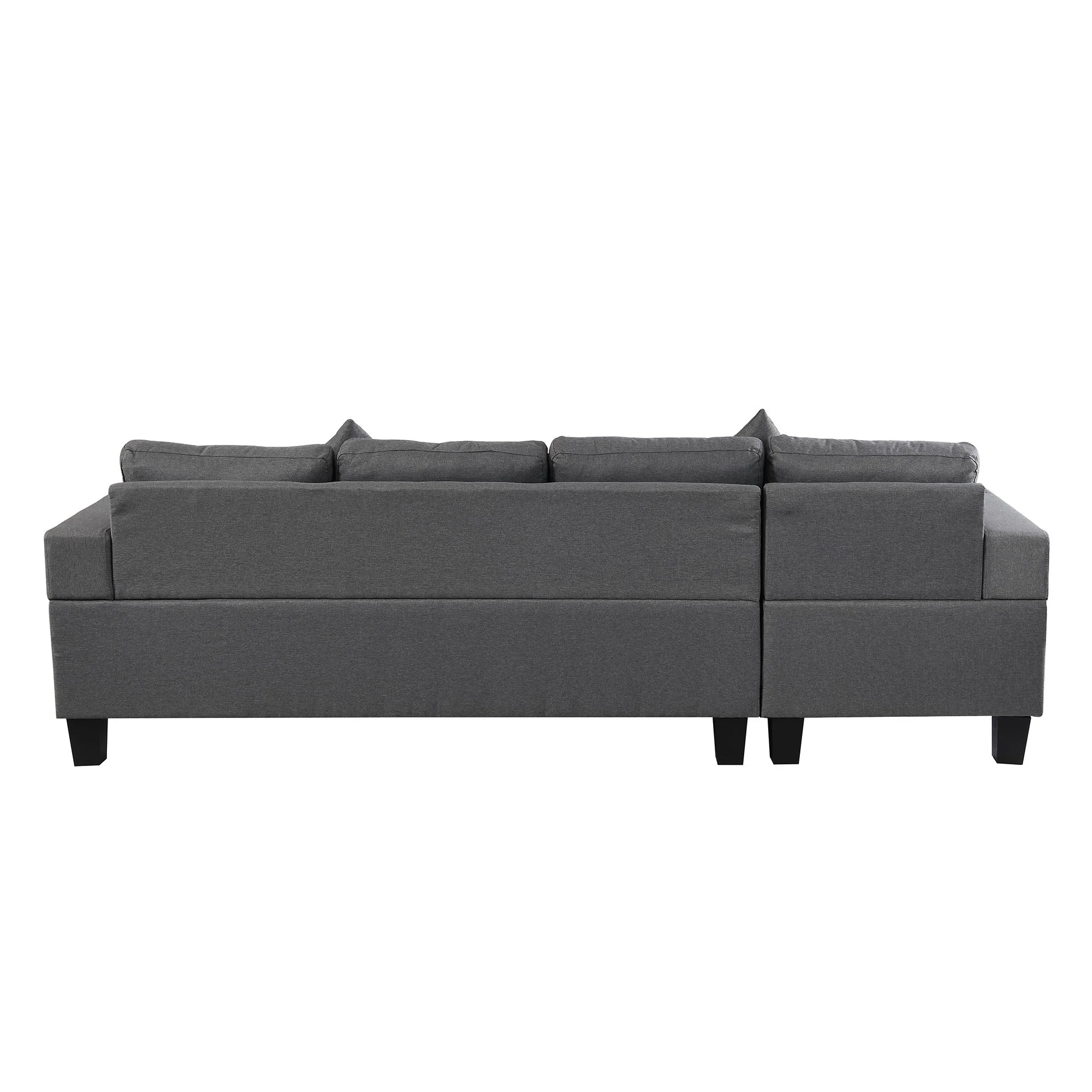 Sectional Sofa Set For Living Room With L Shape Chaise Lounge, Cup Holder And Left Or Right Hand Chaise Modern 4 Seat - Image 6