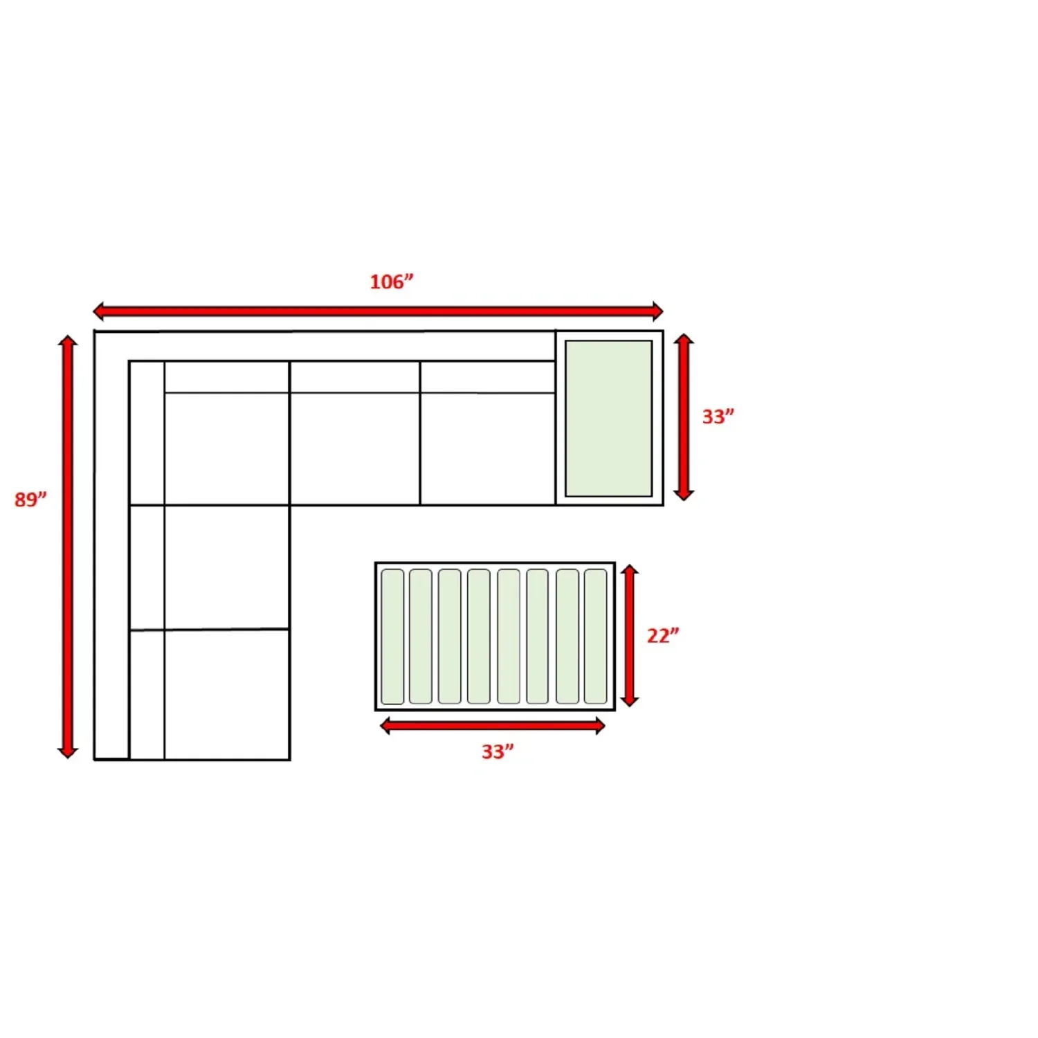 Stylish Entertainment Sectional Set, Outdoor Living - Image 26