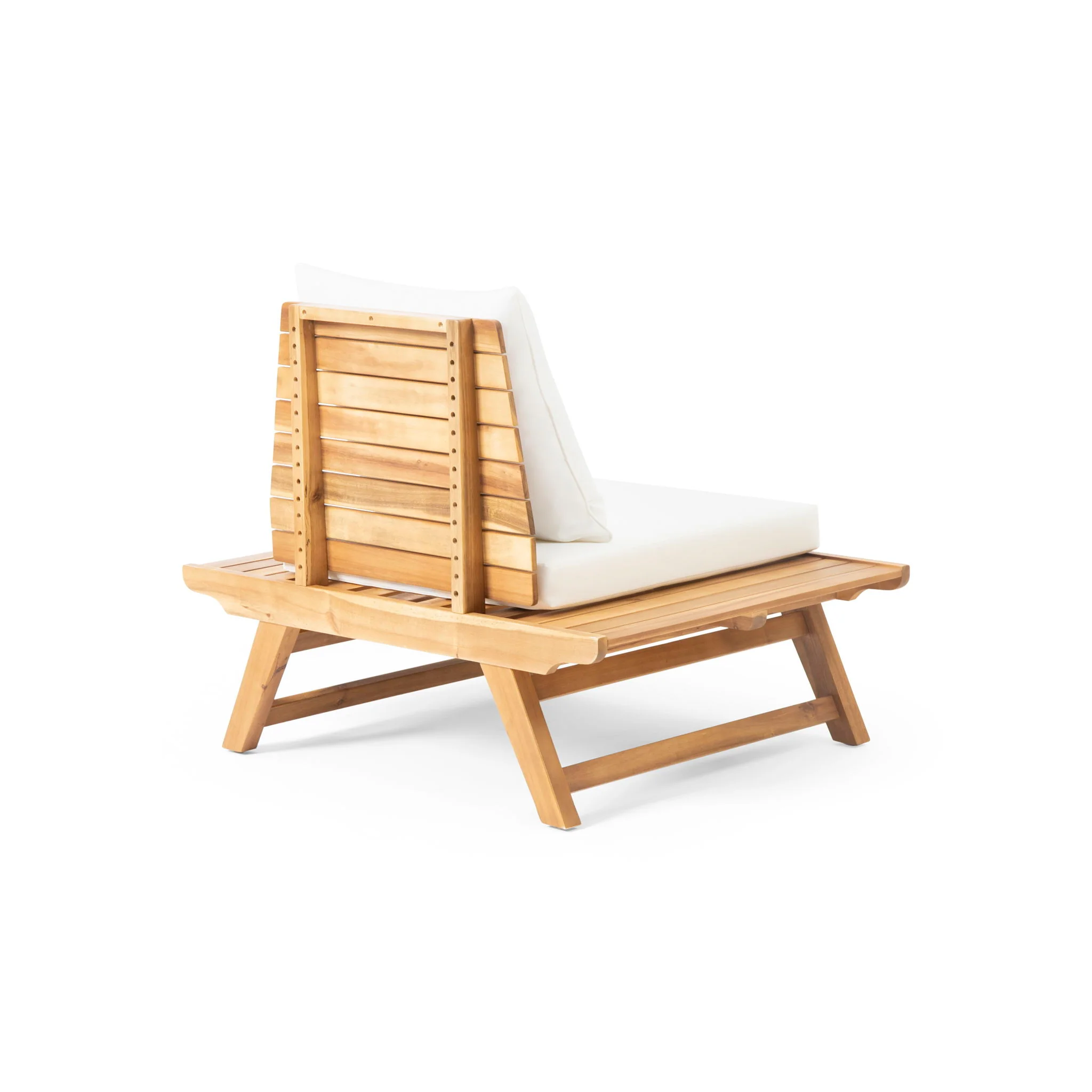 Sedona - Outdoor Club Chair With Slatted Design - Image 7