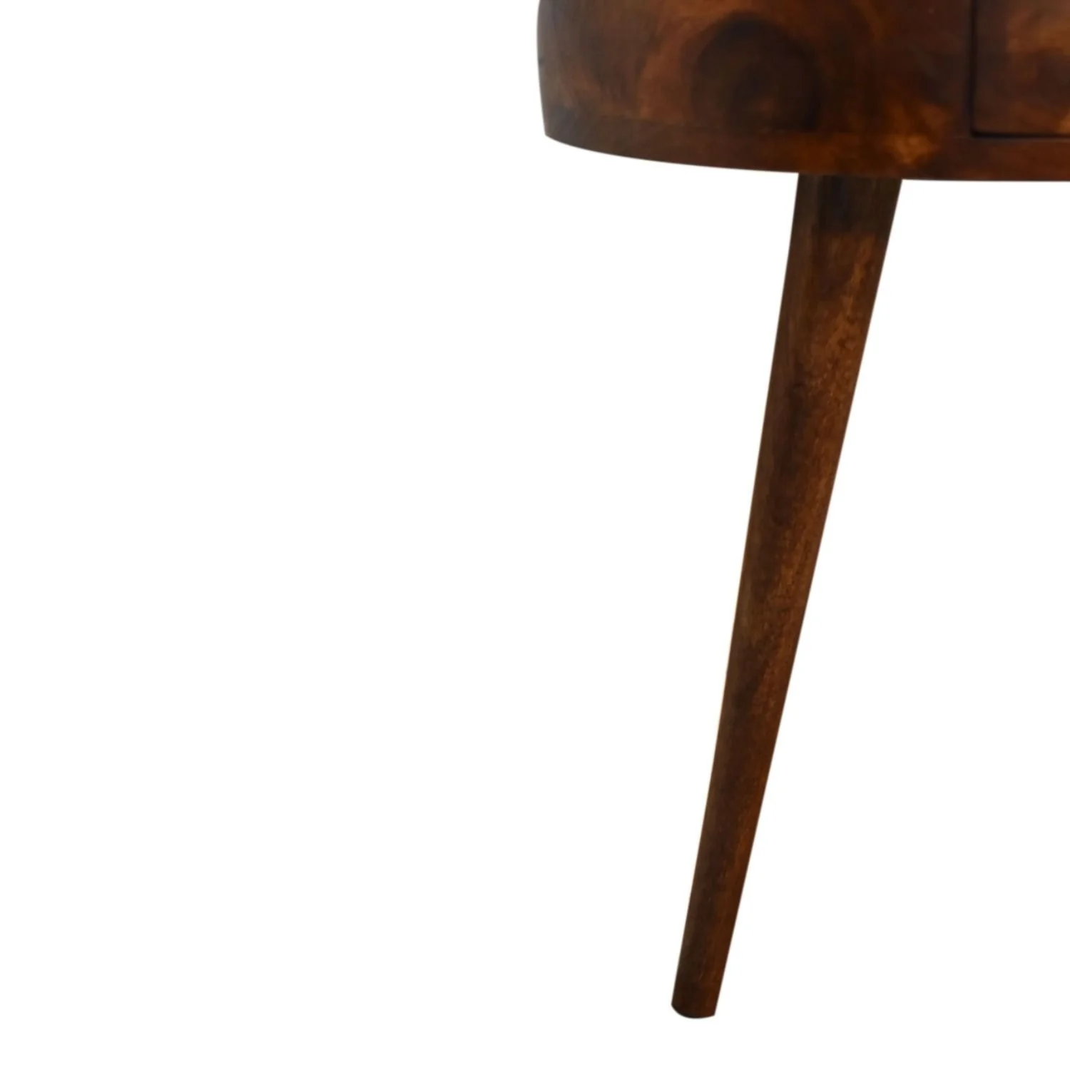 Semi Circle Nightstand - Chestnut - Image 3