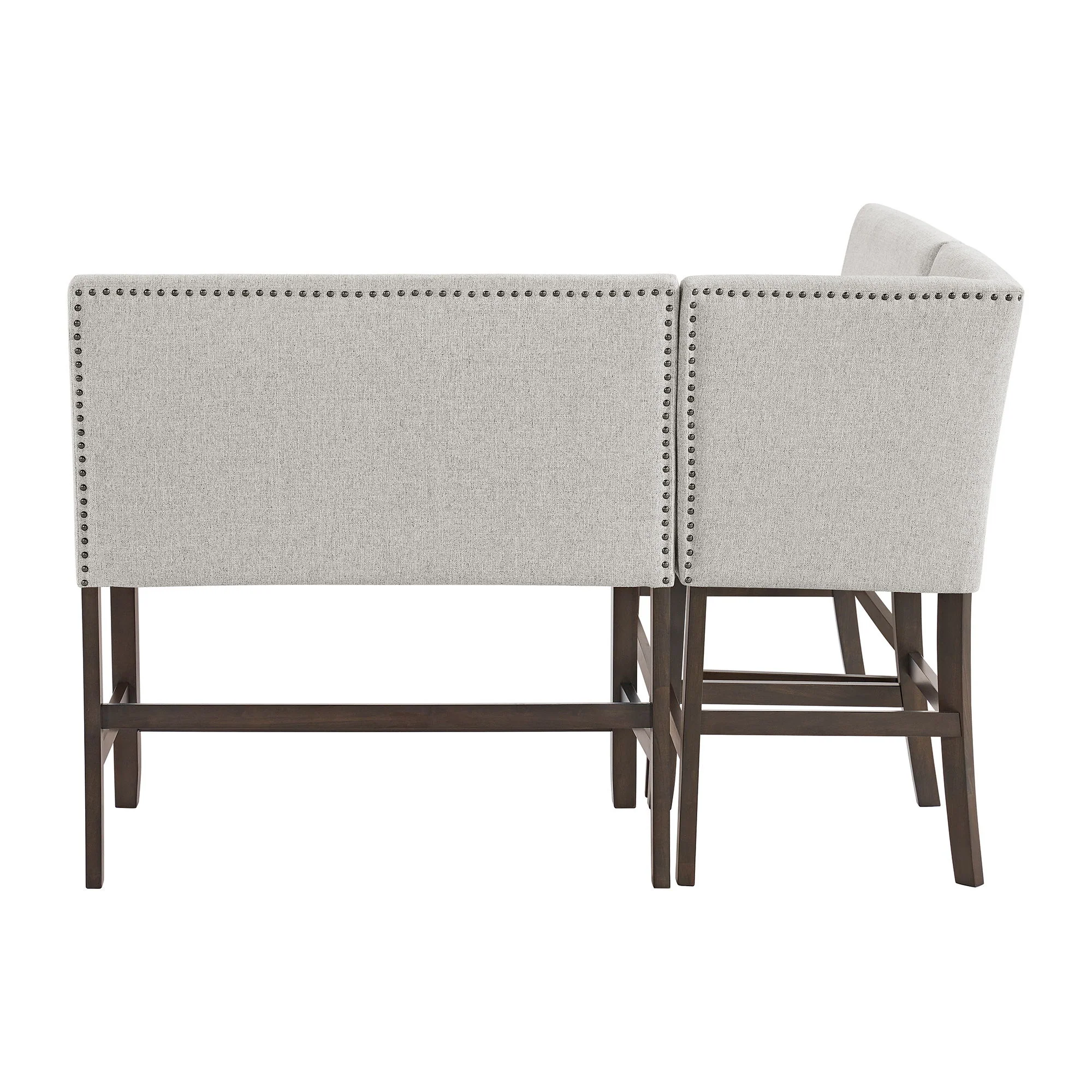 Seneca - Counter 3 Piece Corner Bench - Brown / Gray - Image 5