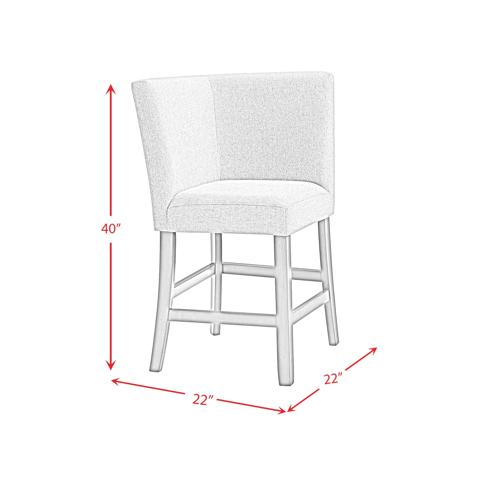 Seneca - Counter Corner Bench With Upholstered Back - Image 7