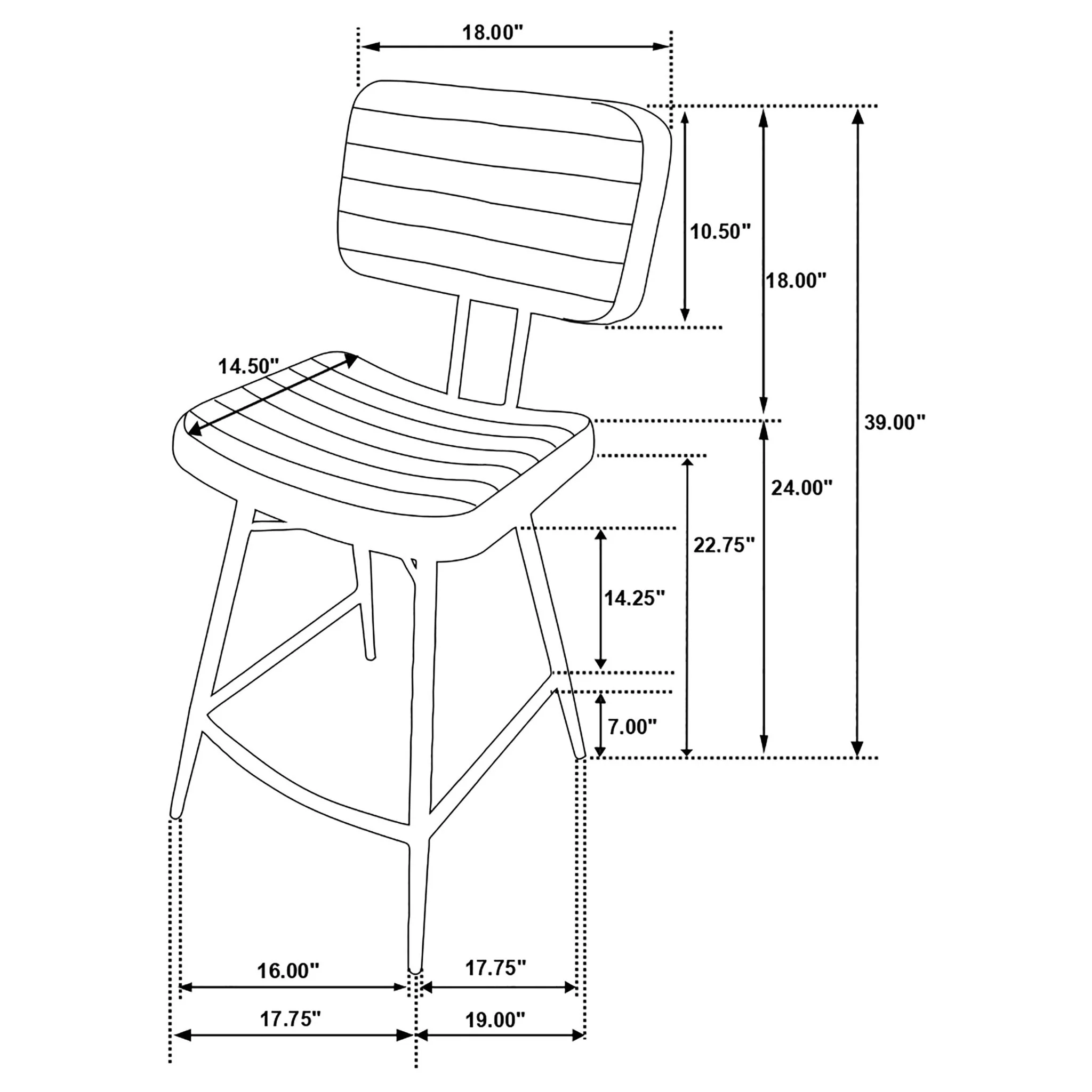 Senko - Upholstered Counter Chair (Set of 2) - Image 3