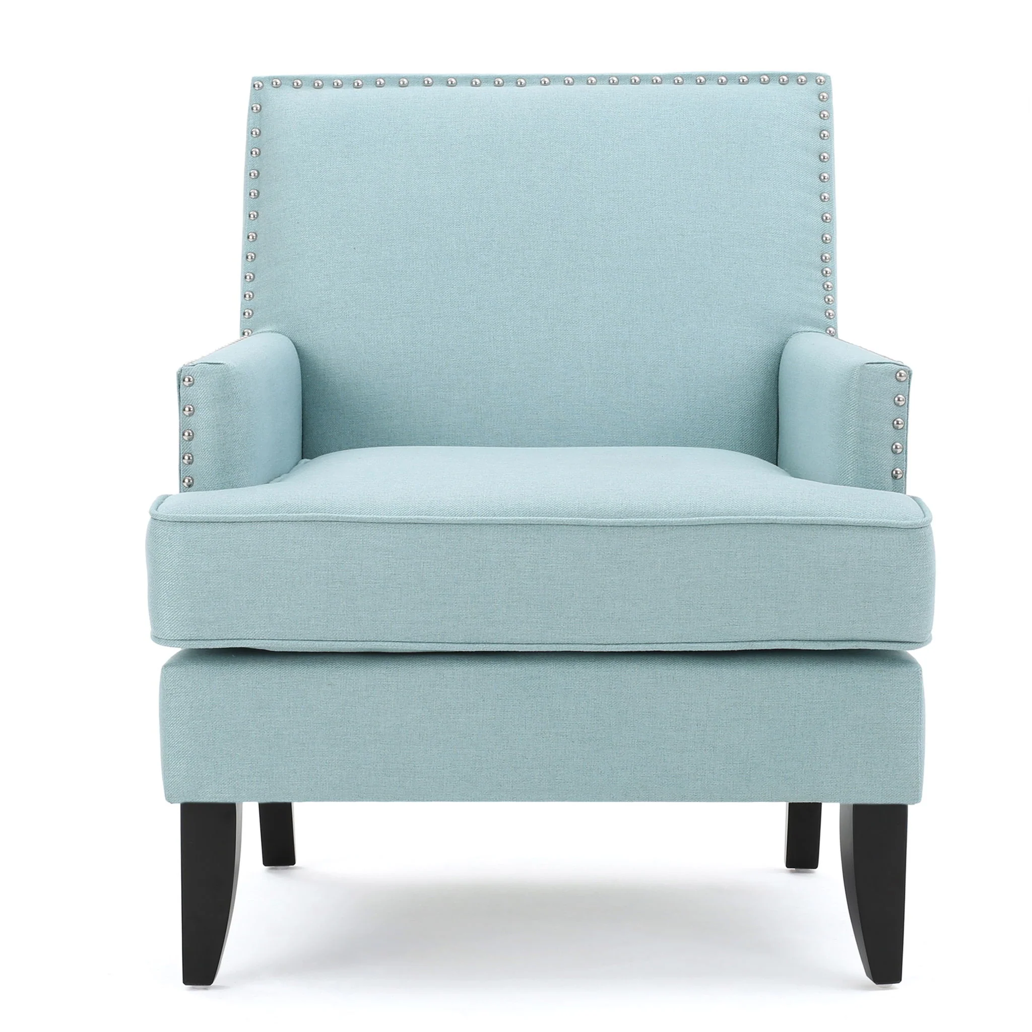 Serenada - Upholstered Fabric Club Chair With Nailhead Trim And Tapered Birch Legs - Image 10