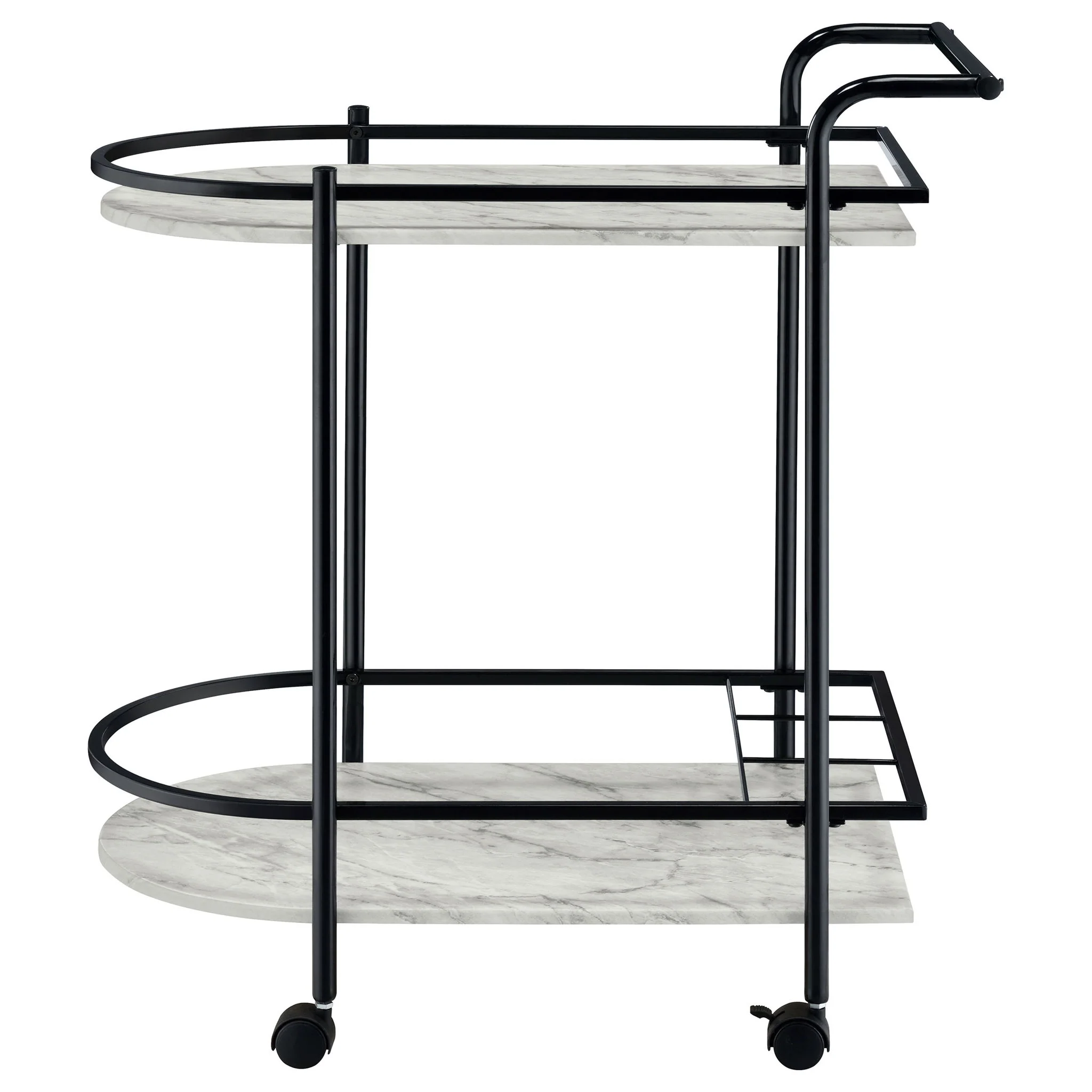 Serving Cart With Wine Rack - Image 6