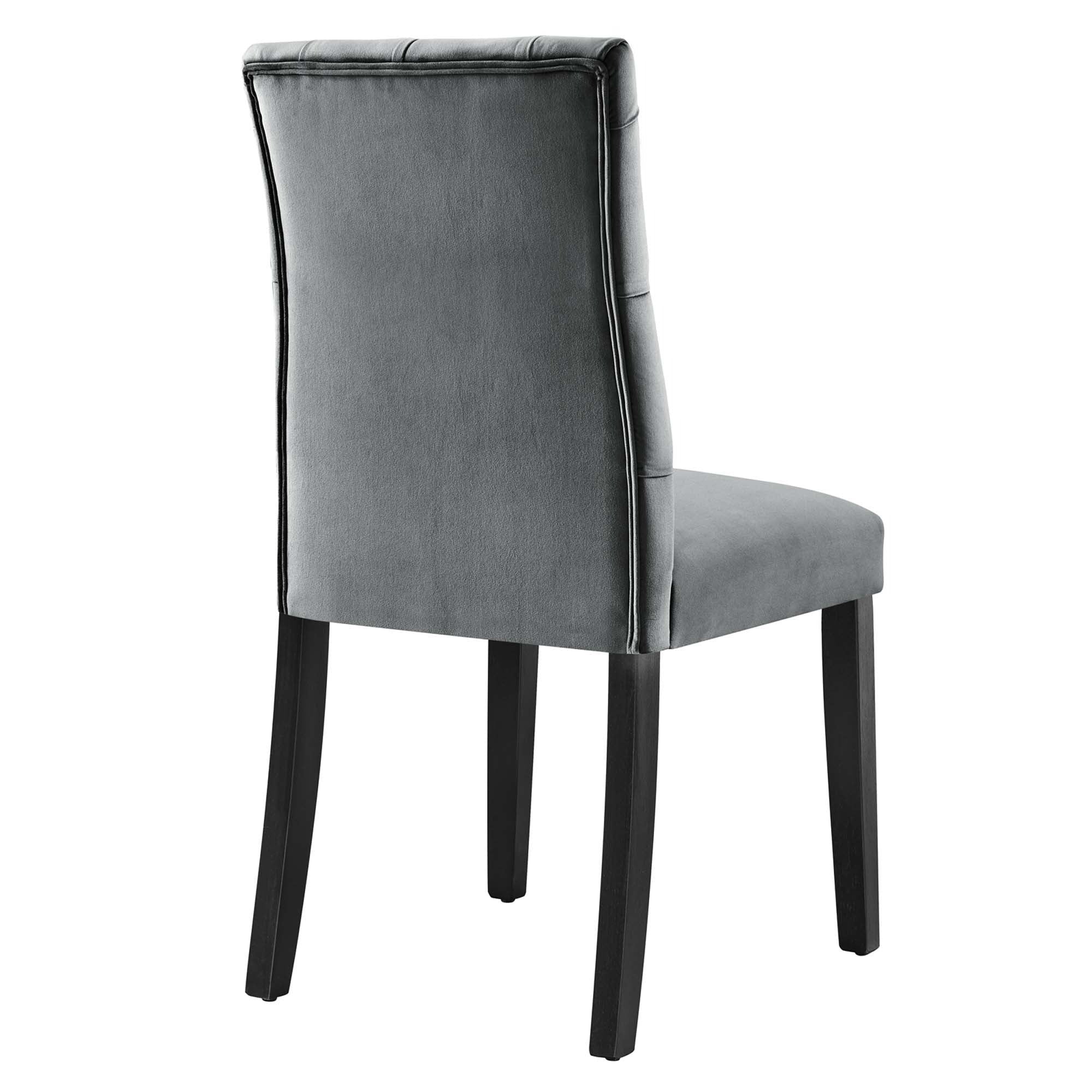 Set of 2 Button Tufted Performance Velvet Dining Chairs - Image 11