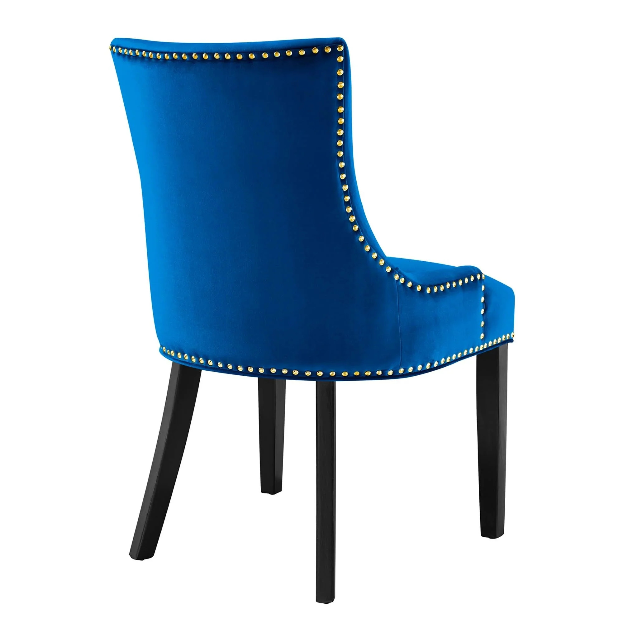 Set of 2 Hourglass Performance Velvet Dining Chairs with Nailhead Trim - Image 28