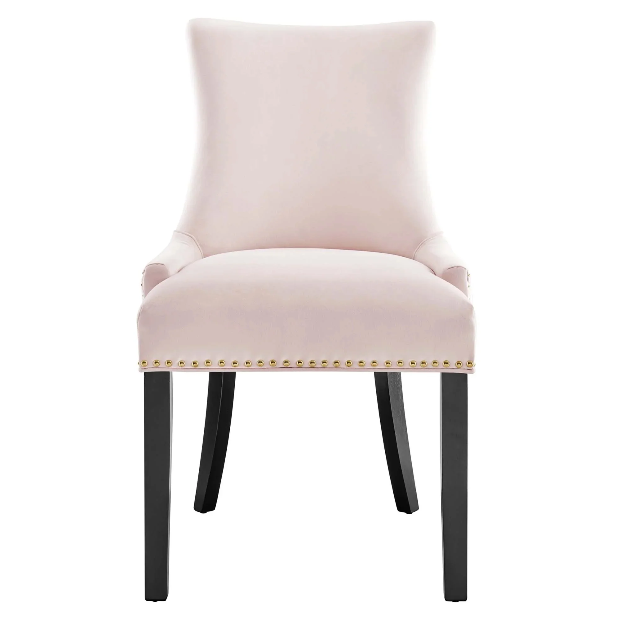 Set of 2 Hourglass Performance Velvet Dining Chairs with Nailhead Trim - Image 38