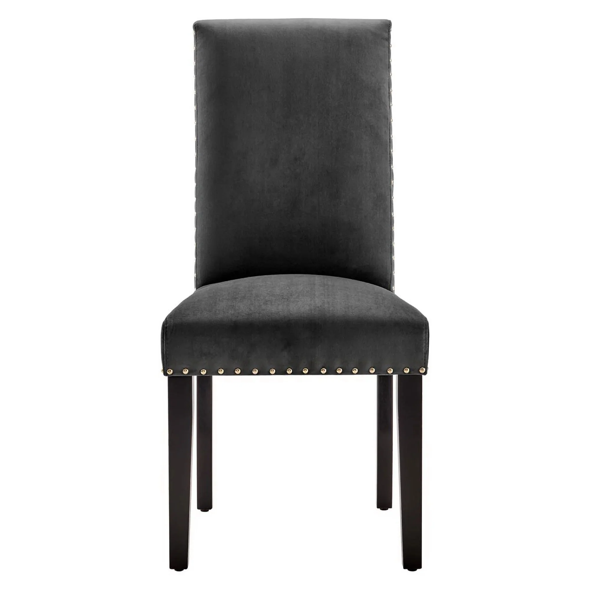 Set of 2 Performance Velvet Dining Side Chairs with Nailhead Trim - Image 5