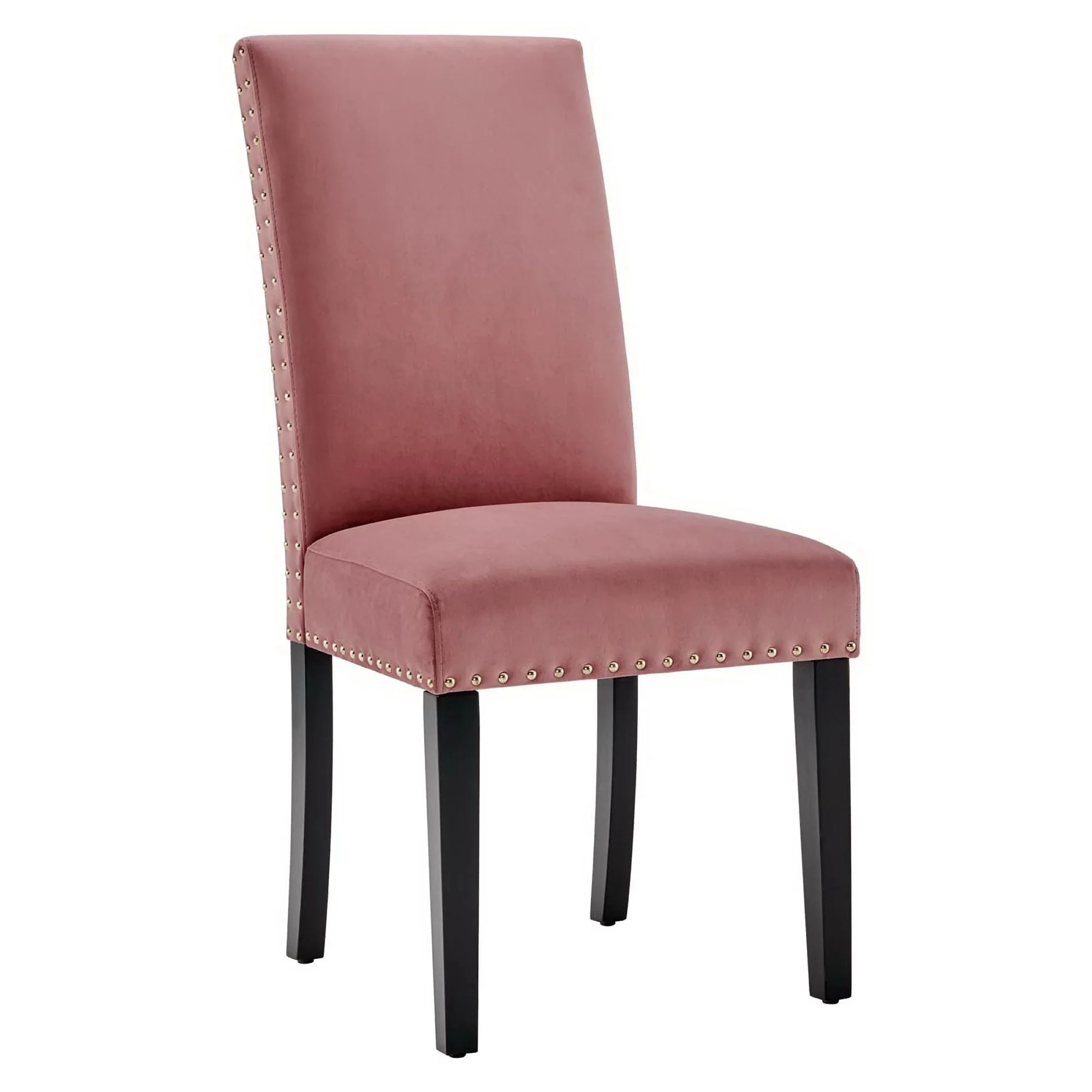 Set of 2 Performance Velvet Dining Side Chairs with Nailhead Trim - Image 9