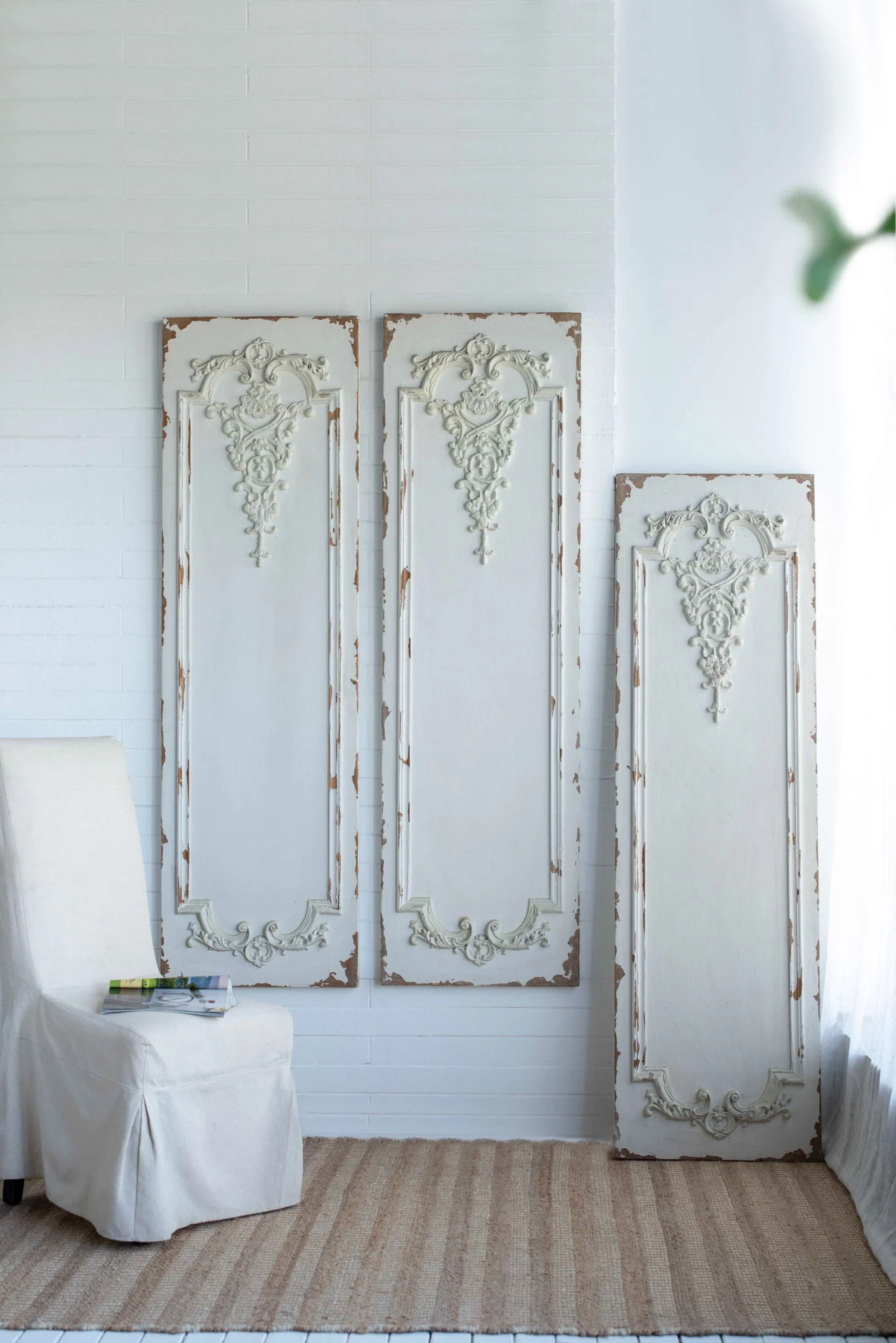 Set Of Large Wooden Rectangle Hanging Panels - Image 7