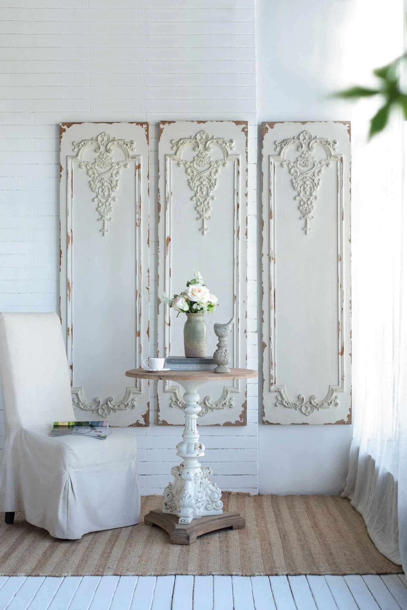 Set Of Large Wooden Rectangle Hanging Panels - Image 9