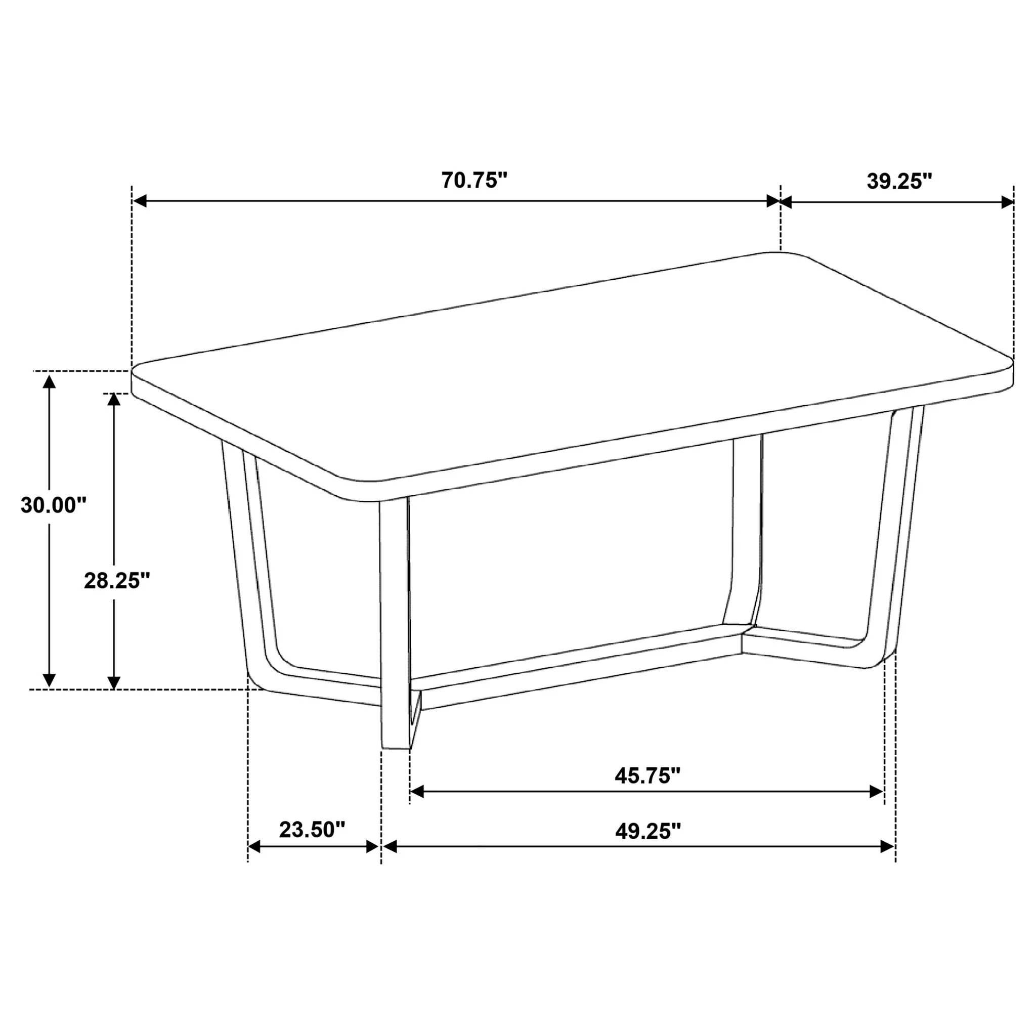 Sexton - Rectangular Dining Table With Base - Brown - Image 7