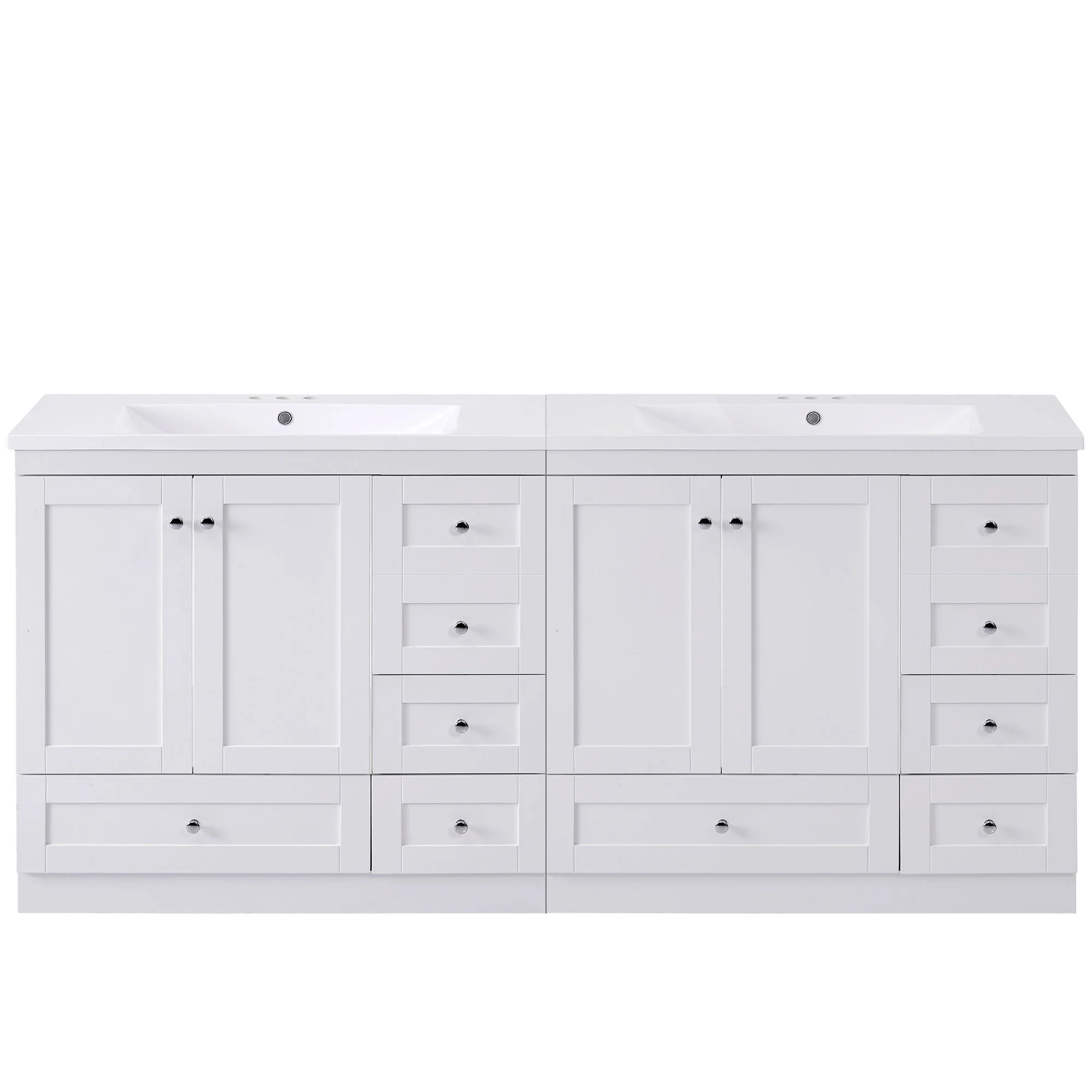 Shaker Free Standing Bathroom Vanity Cabinet With Sink, Soft Close Drawers, Soft Close Doors - Image 30