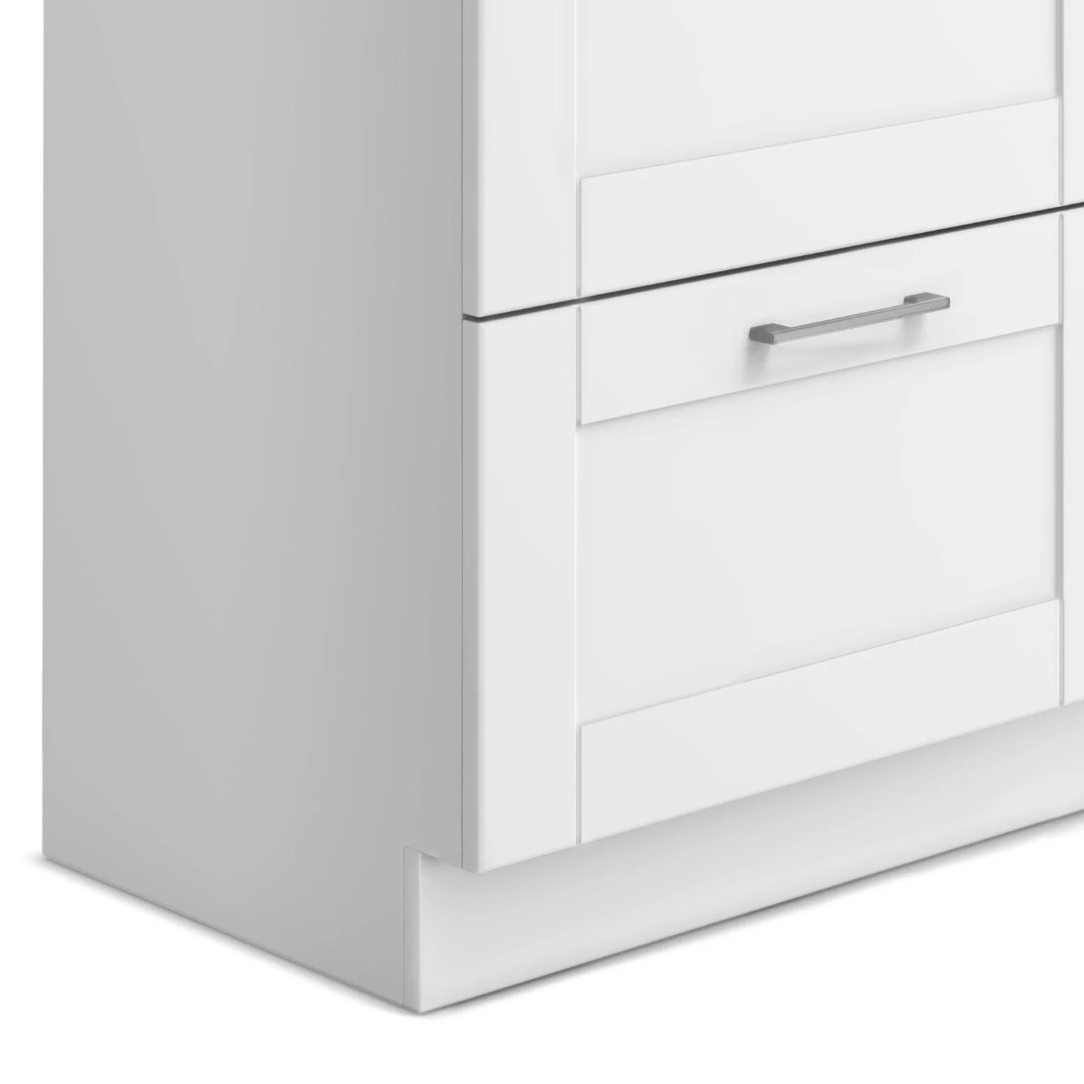 Shaker - Modern Wide Laundry Cabinet With Faucet And Sink - White - Image 4