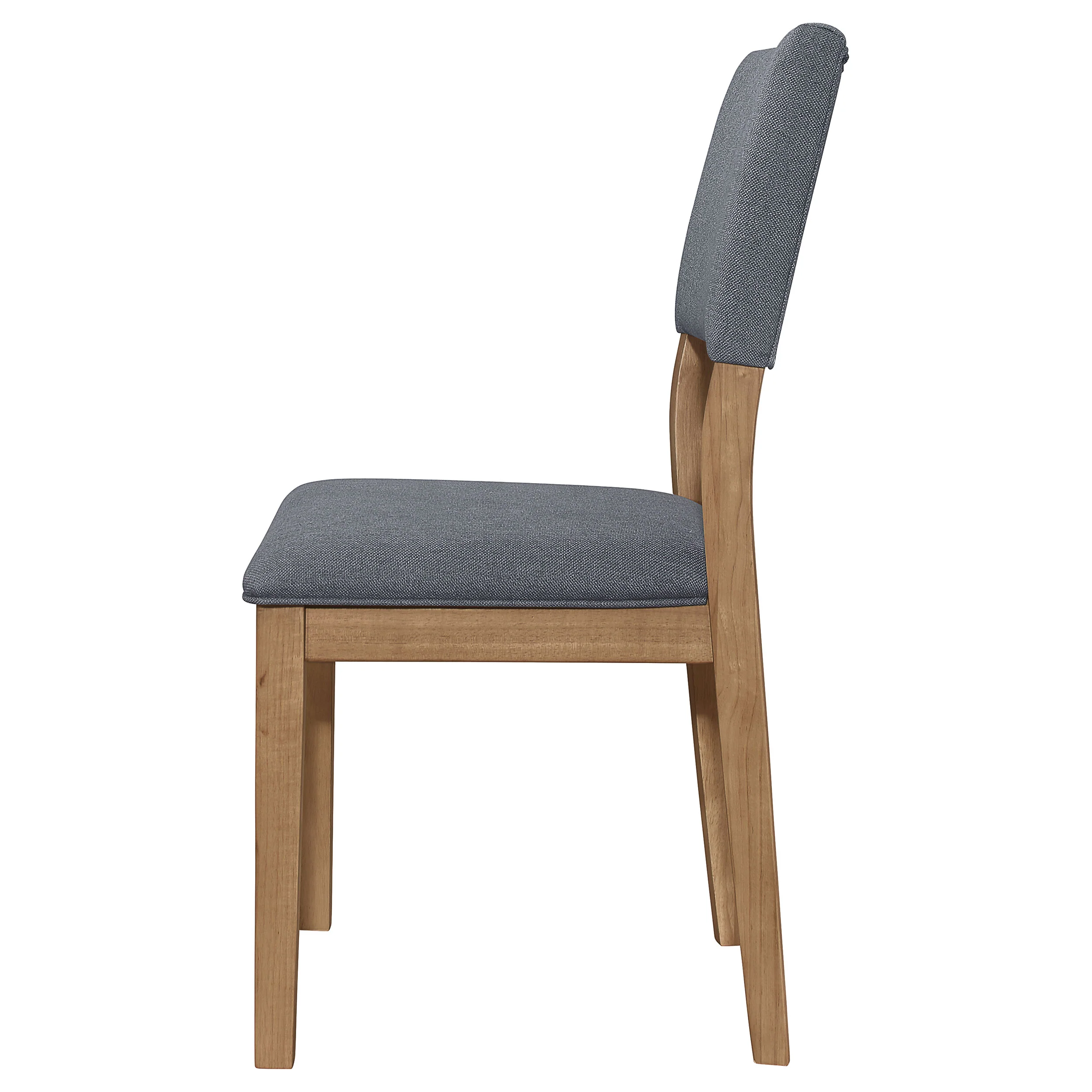 Sharon Fabric Upholstered Dining Side Chair, Brown (Set of 2) - Image 6