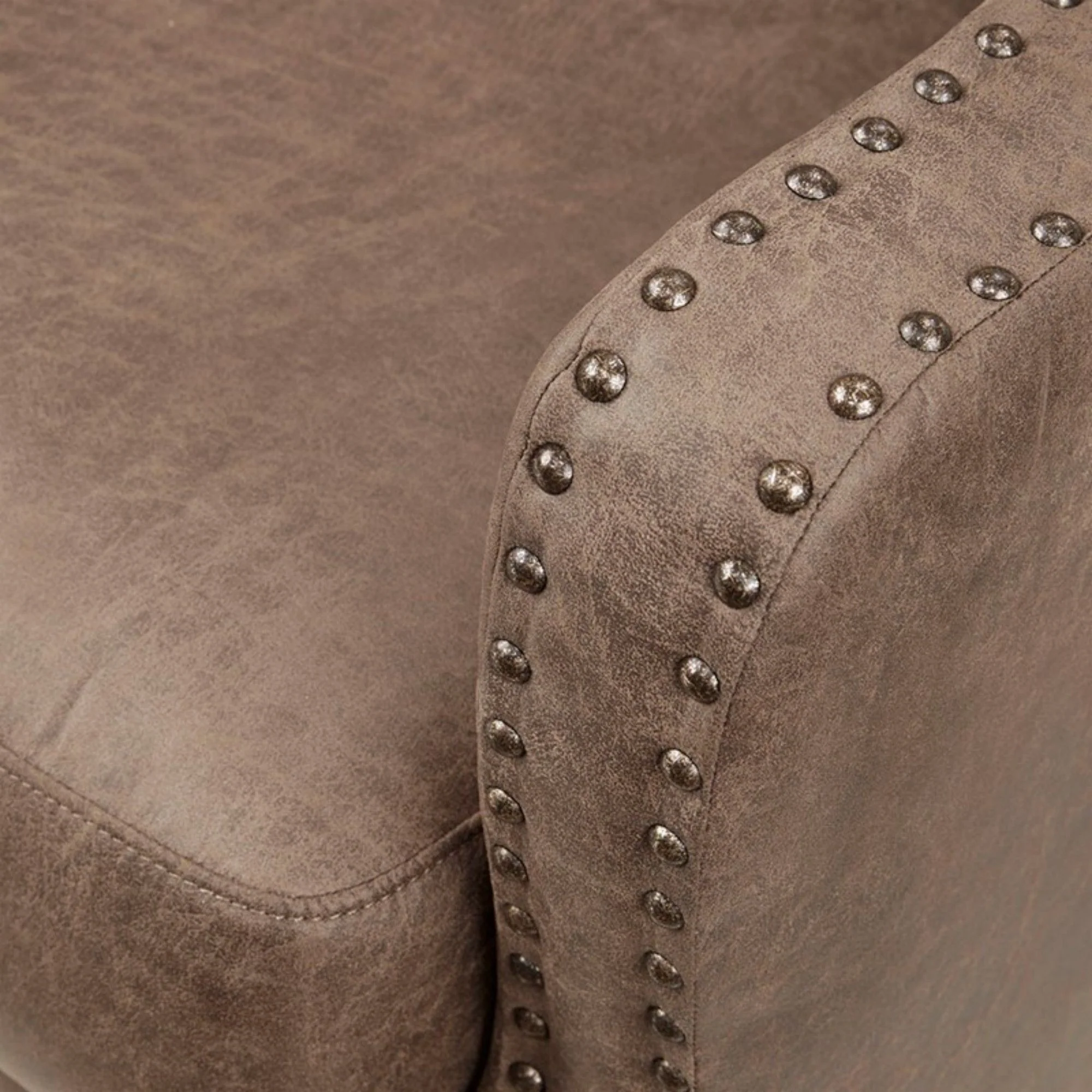Shasta - Accent Chair With And Nail Buttons - Brown - Image 3