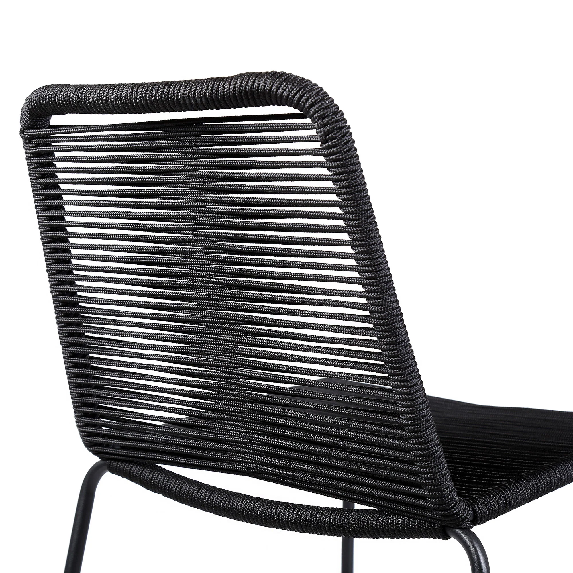 Shasta - Outdoor Metal And Rope Stackable Stool (Set of 2) - Image 54