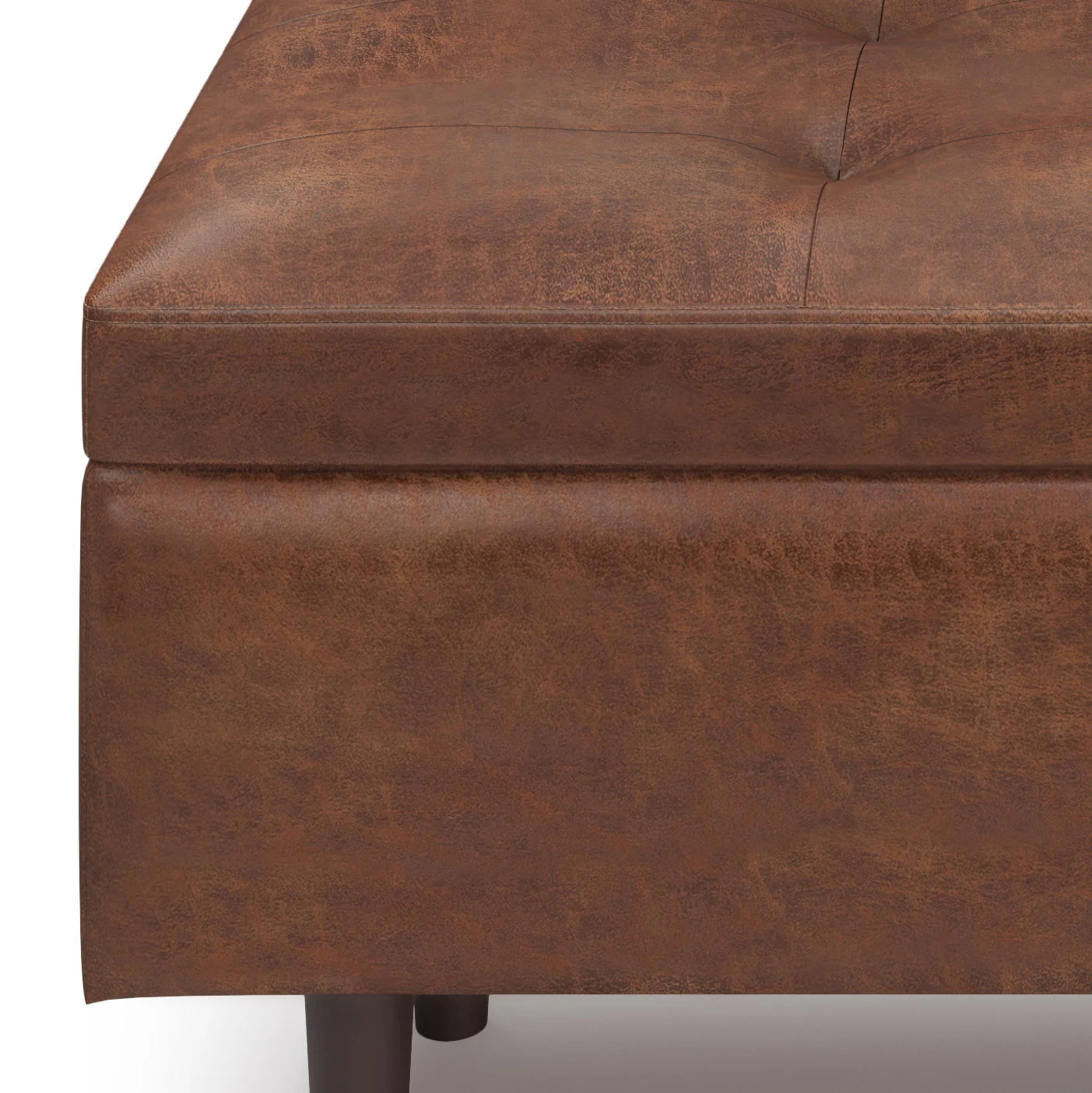 Shay - Large Square Coffee Table Storage Ottoman Mid-Century Style - Image 37
