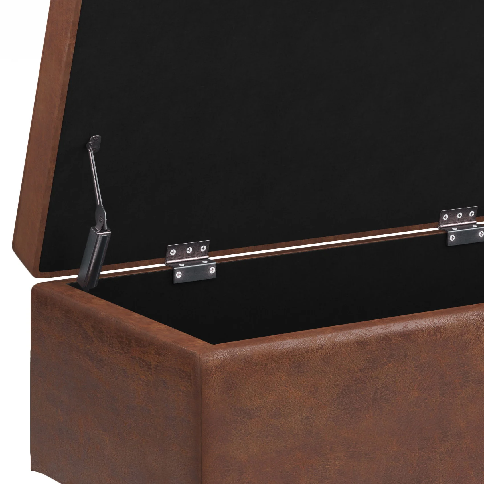 Shay - Large Square Coffee Table Storage Ottoman Mid-Century Style - Image 71