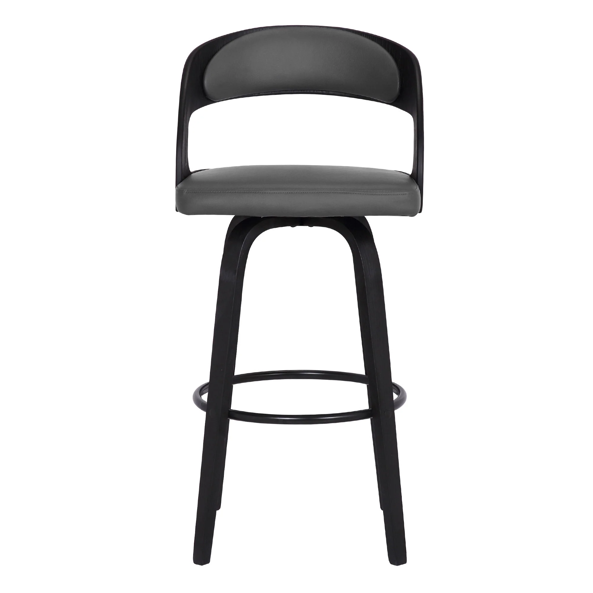 Shelly - 30" Bar Height Swivel Bar Stool With Black Frame - Image 13