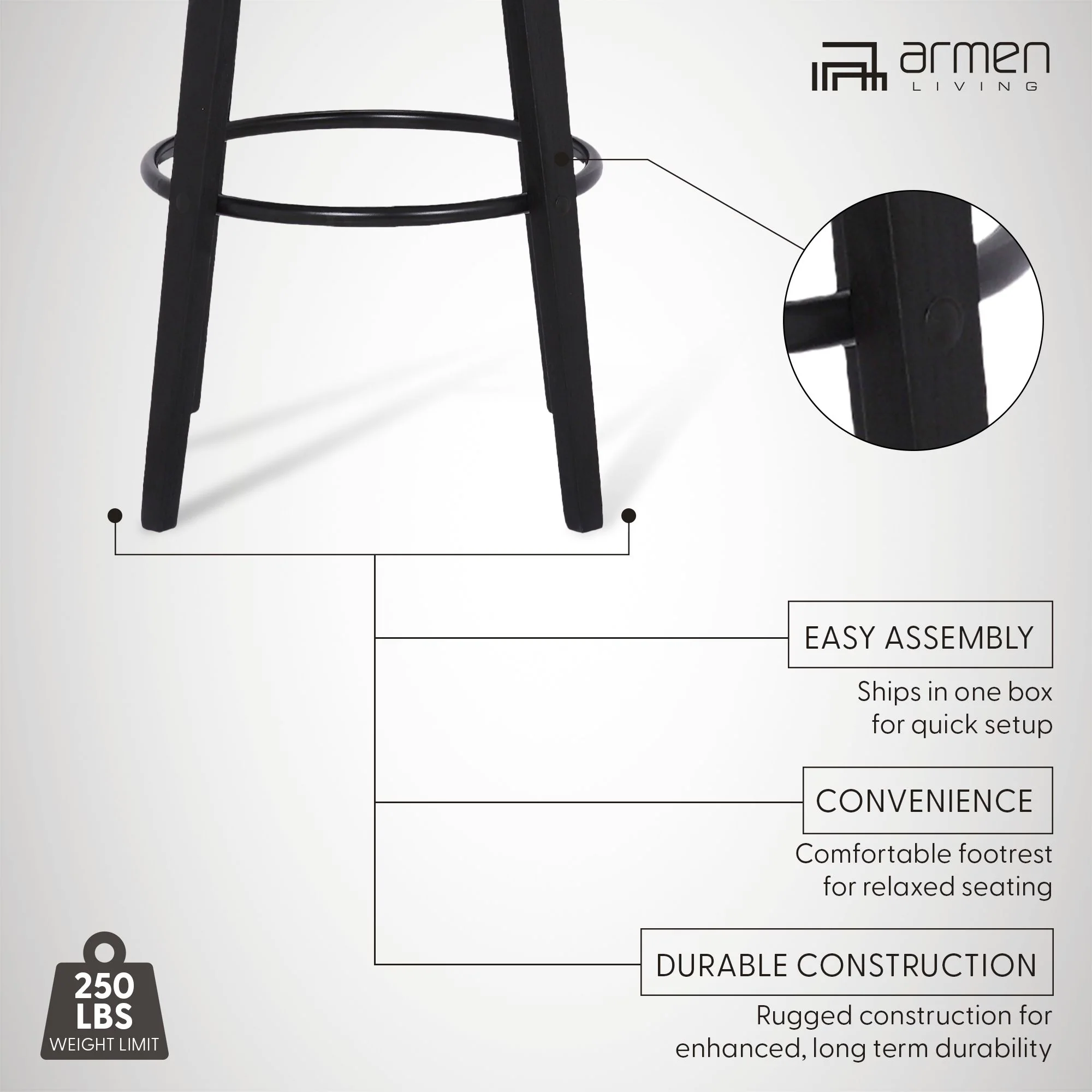 Shelly - 30" Bar Height Swivel Bar Stool With Black Frame - Image 15