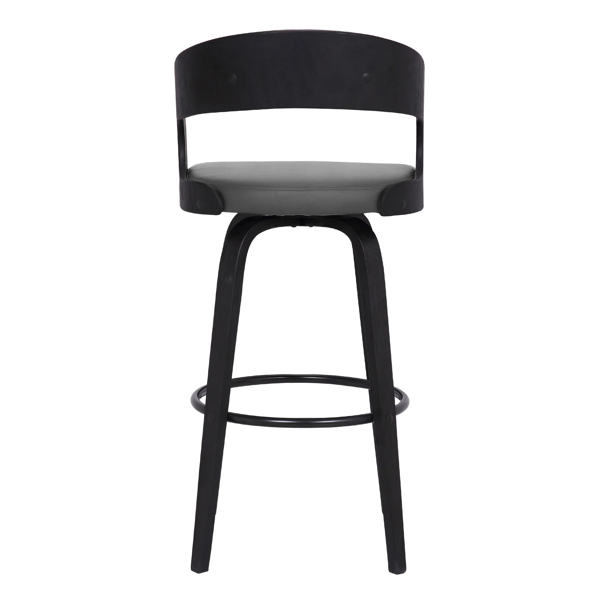 Shelly - 30" Bar Height Swivel Bar Stool With Black Frame - Image 16